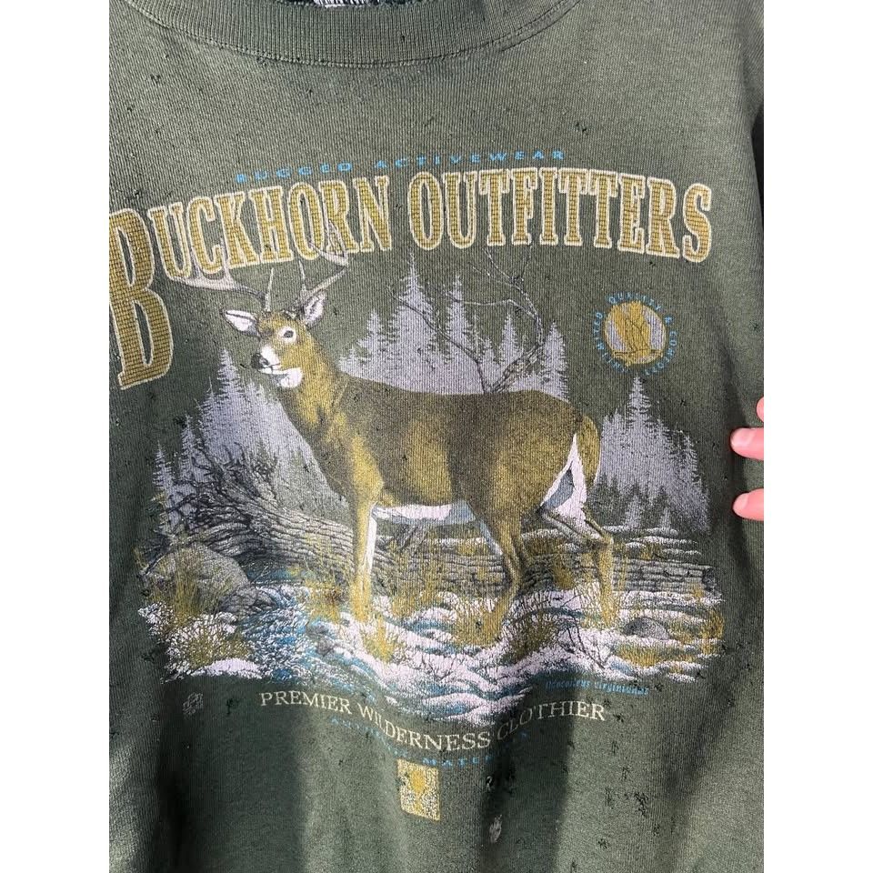 Other Vintage Whitetail Deer hunting outfitter Nature Thrash crewn Size US XL / EU 56 / 4 - 3 Thumbnail