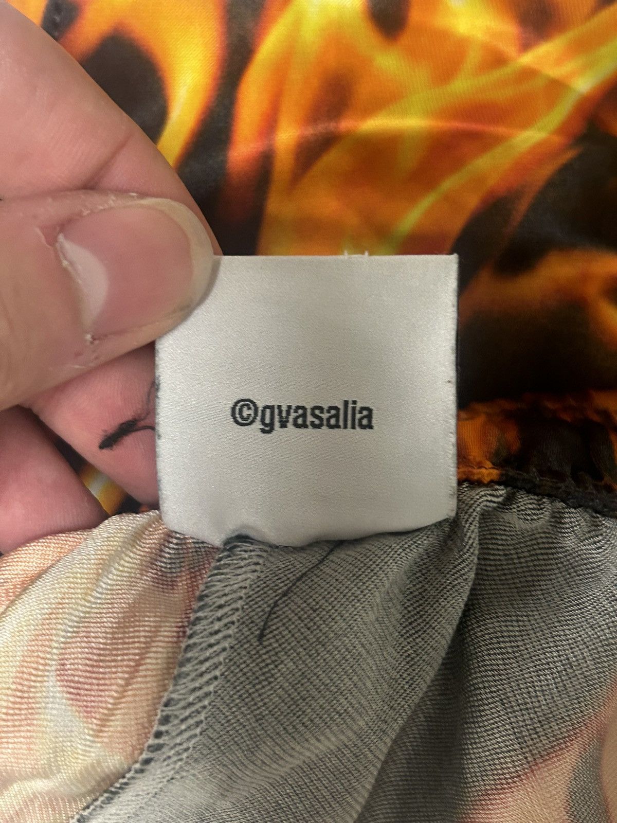 Vetements Silk Flame Wide Leg Pants Size US 30 / EU 46 - 6 Thumbnail