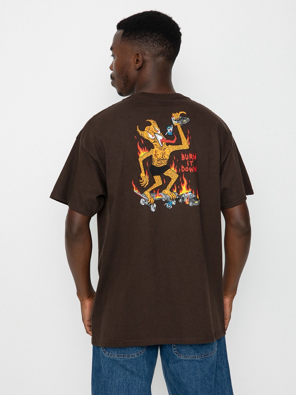 Thrasher 🛹🇺🇸 Y2K Thrasher Burn It Down T-Shirt Rare Retro Hype Size US XL / EU 56 / 4 - 3 Thumbnail