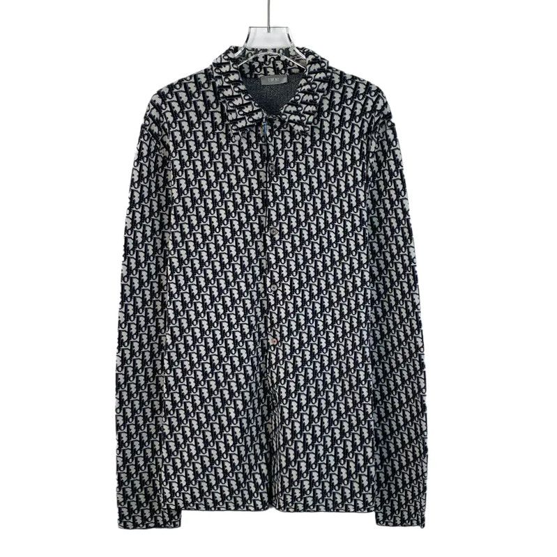 Dior Dior Blue Cotton Long Sleeve Shirt 0089 Size US M / EU 48-50 / 2 - 1 Thumbnail