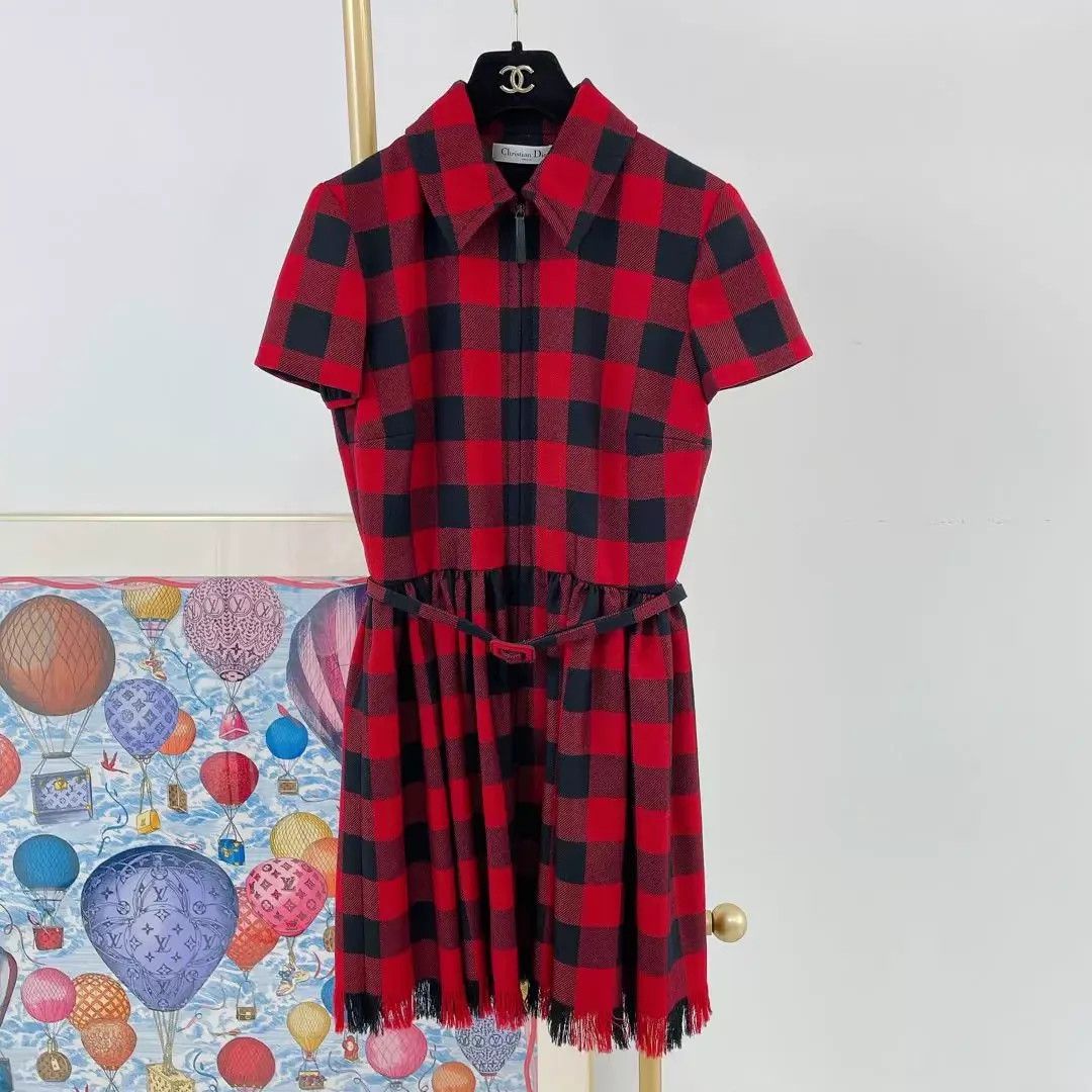 Dior Christian Dior tartan dress FR 36 Size XS / US 0-2 / IT 36-38 - 1 Thumbnail