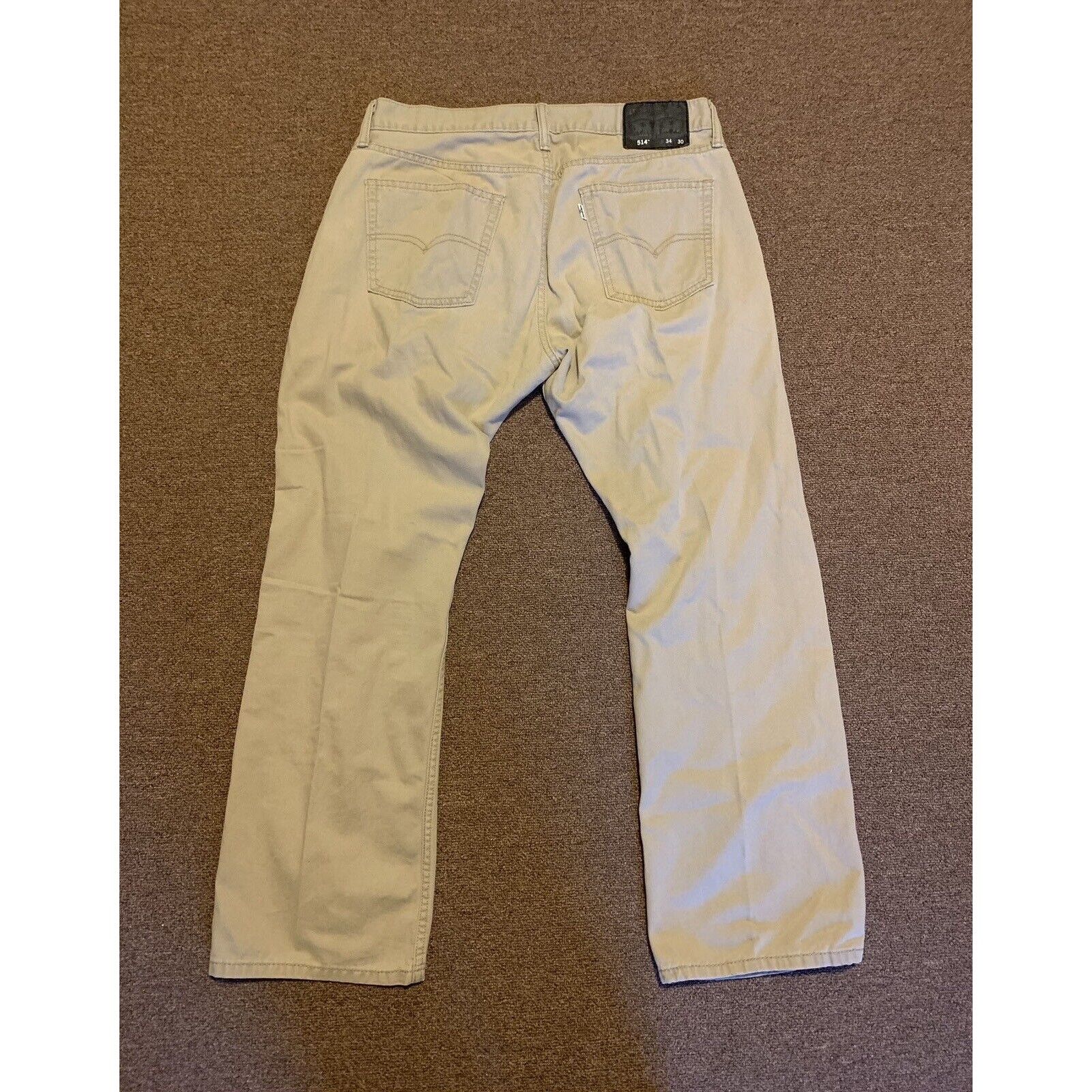 Levi's Levi's 514 Regular Straight Leg Mens Size 34x30 Beige Khakis Size US 34 / EU 50 - 3 Thumbnail