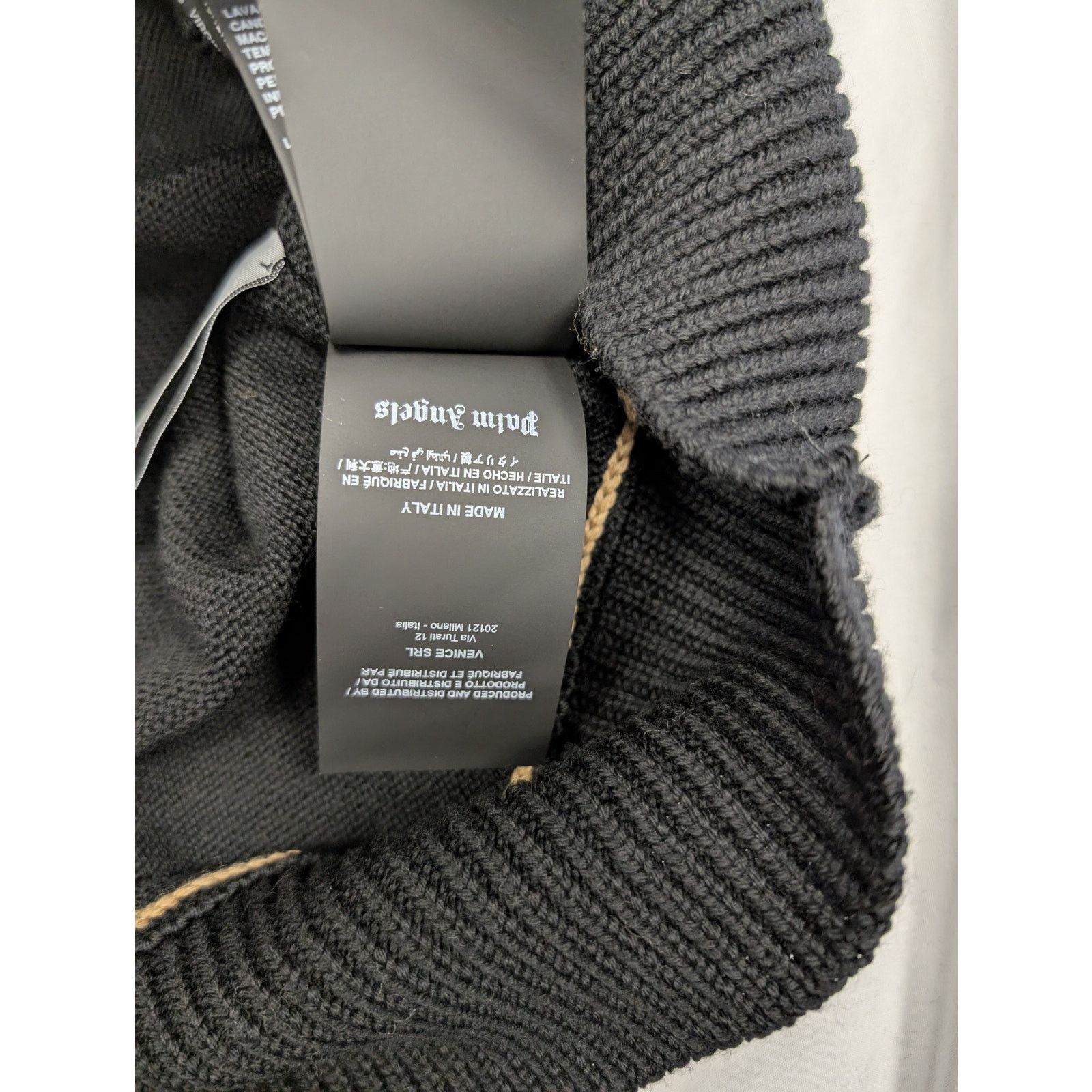 Palm Angels o1rshd1 PA Bear Sweater in Black/Brown Size US M / EU 48-50 / 2 - 19 Thumbnail