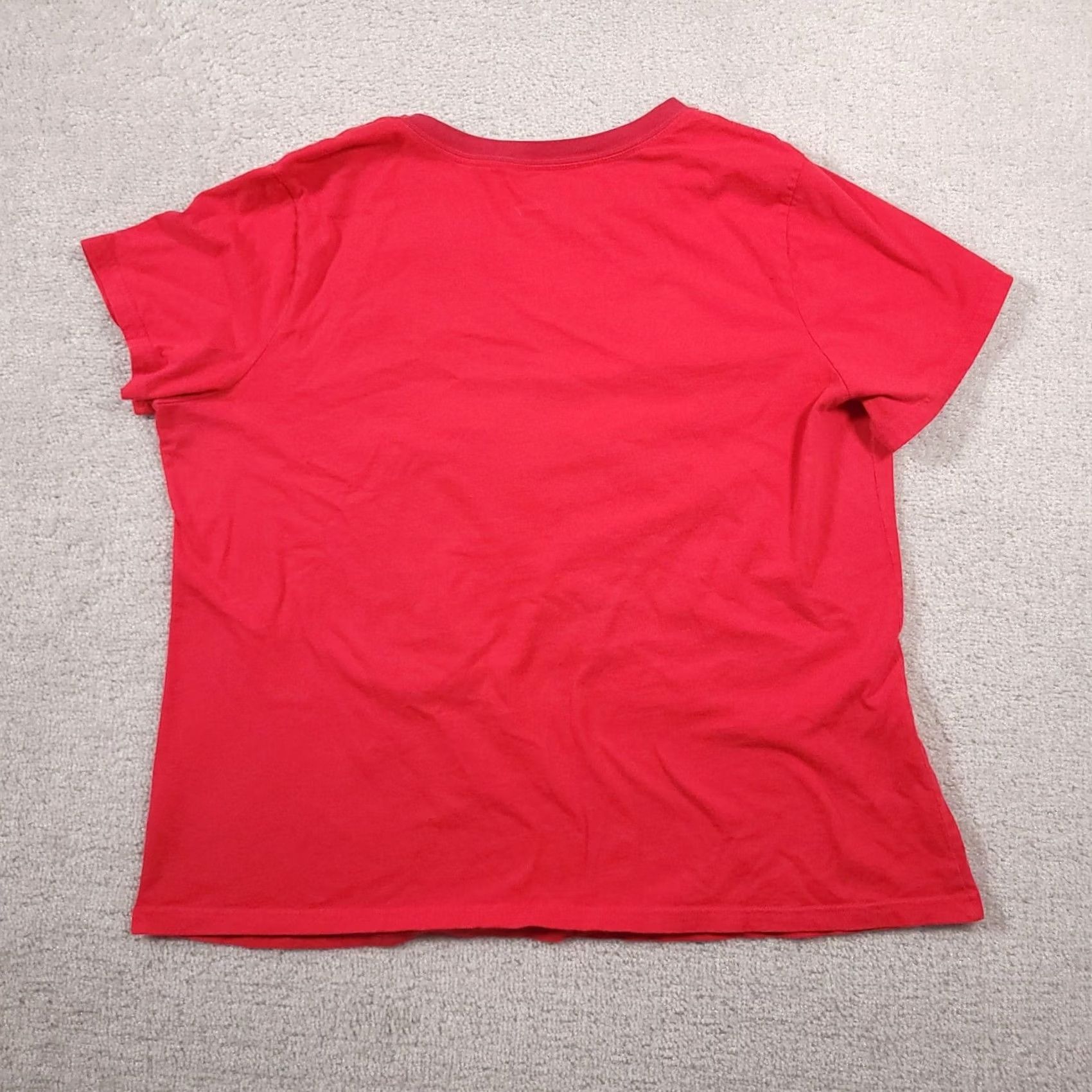 Disney Disney Minnie Mouse T-Shirt Women's 2X Short Sleeve Graphic Red Size XXL / US 16-18 / IT 52-54 - 7 Thumbnail