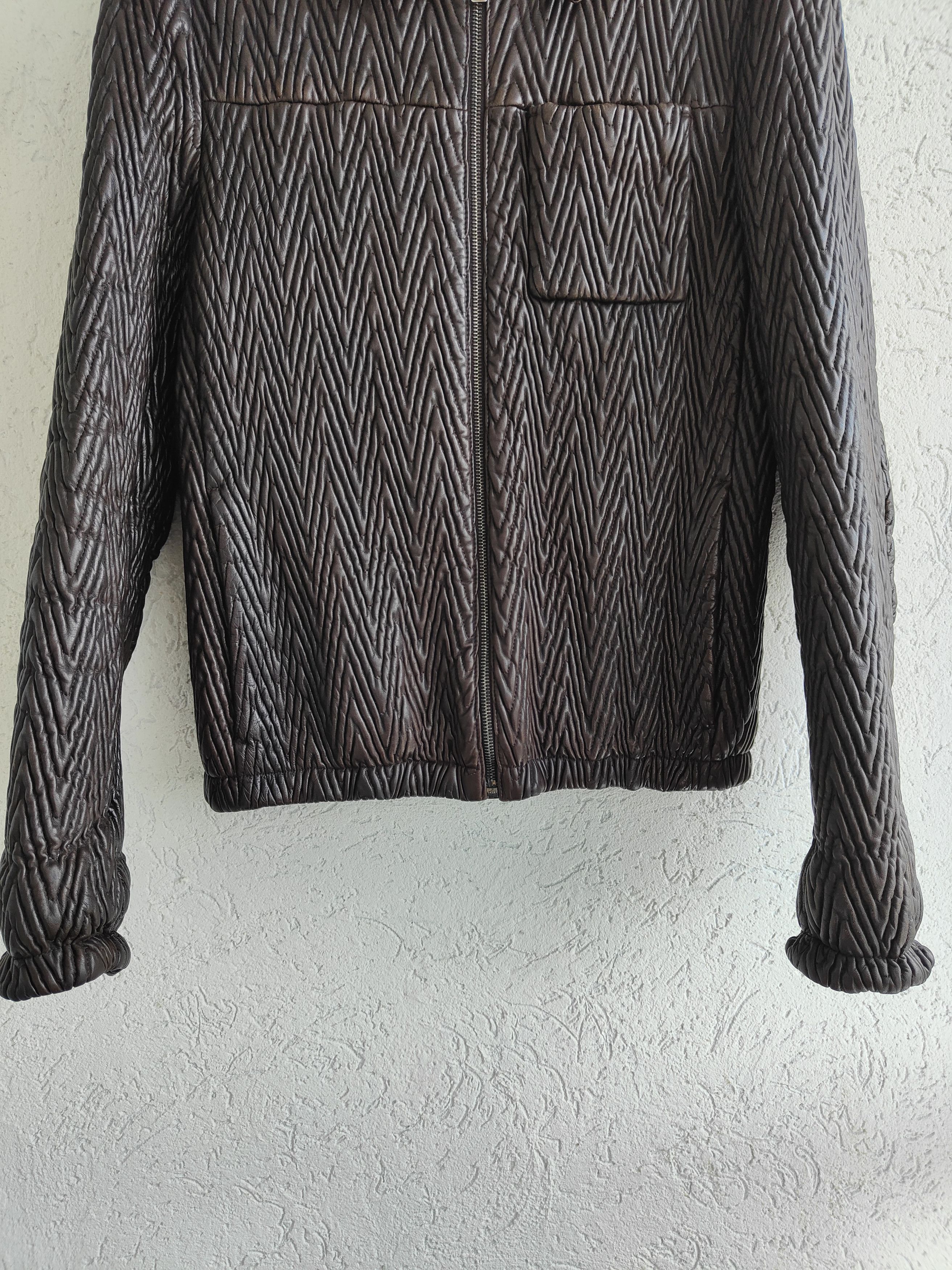 Prada Prada Quilted Leather Boxy Insulated Jacket Runway 2006 Size US M / EU 48-50 / 2 - 3 Thumbnail