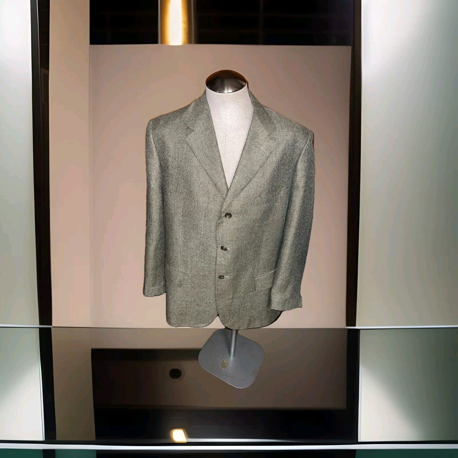 Corneliani Corneliani Italian Light Green sport coat, blazer 48R US Size 48R - 1 Thumbnail