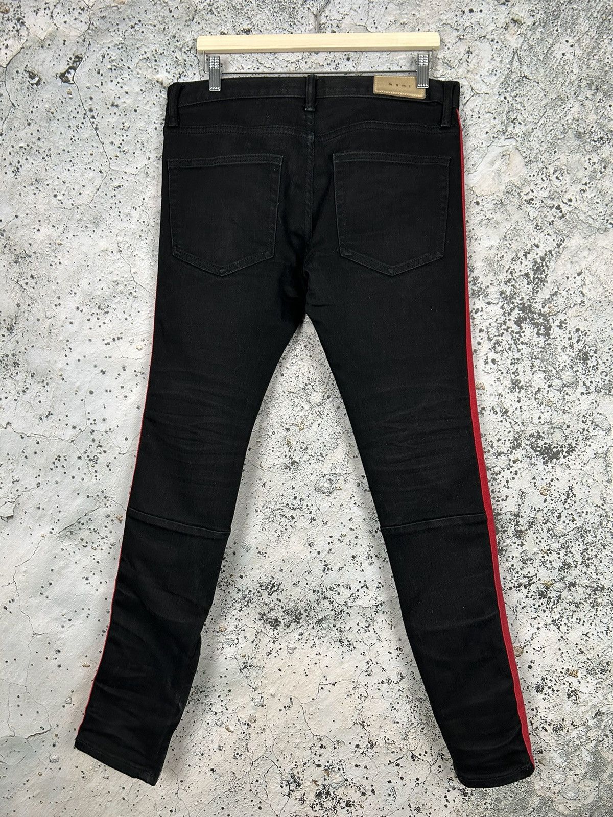 MNML MNML Denim With Stripe Streetwear Vintage Rock Punk Grunge Size US 31 - 4 Thumbnail