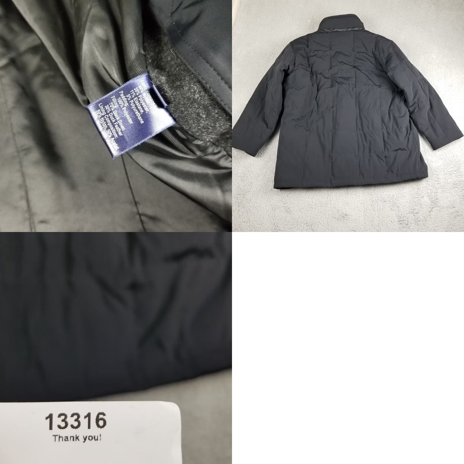 Vintage Facis Down Puffer Jacket Men 52 Wool Lining Trim Lobster Clasp Winter Coat XXL Black Nylon/Wool Lining Facis Designer Overcoat Men 2XL Vintage Size US XXL / EU 58 / 5 - 8 Thumbnail