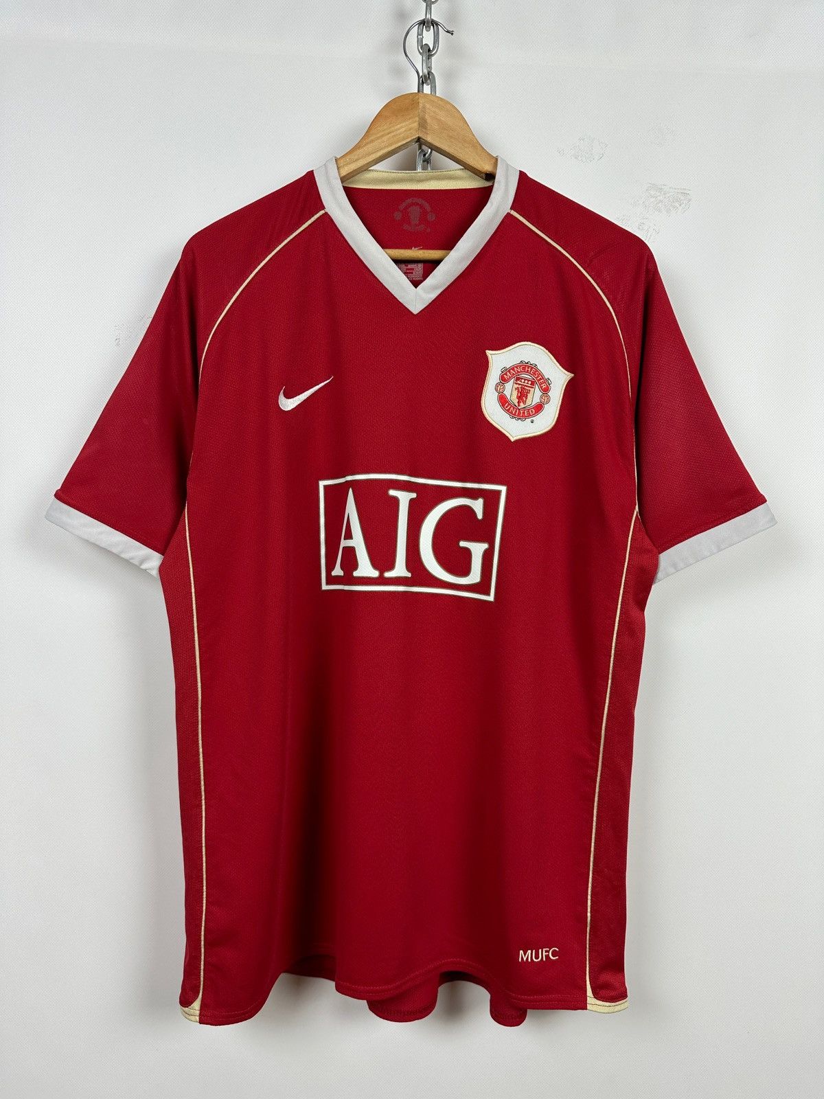 Nike 2006/07 Nike Manchester United Vintage Soccer Jersey Size US XL / EU 56 / 4 - 1 Thumbnail