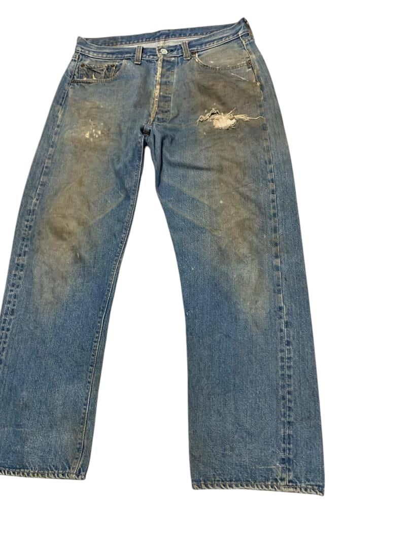 Levi's Vintage 60s Levis 501 Rindem Button #6 Selvedge Jeans Size US 32 / EU 48 - 3 Thumbnail