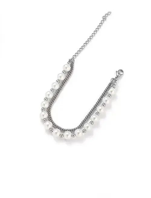 Vintage Vintage pearl chain bracelet Size ONE SIZE - 4 Thumbnail