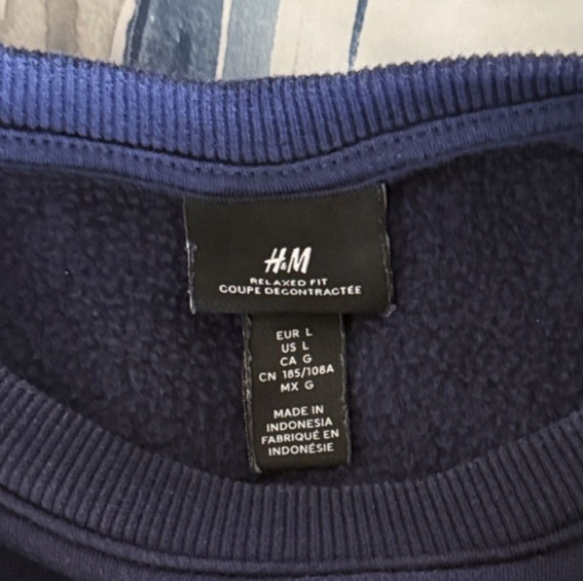 H&M H&M Mens Crewneck Sweatshirt Size US L / EU 52-54 / 3 - 2 Thumbnail