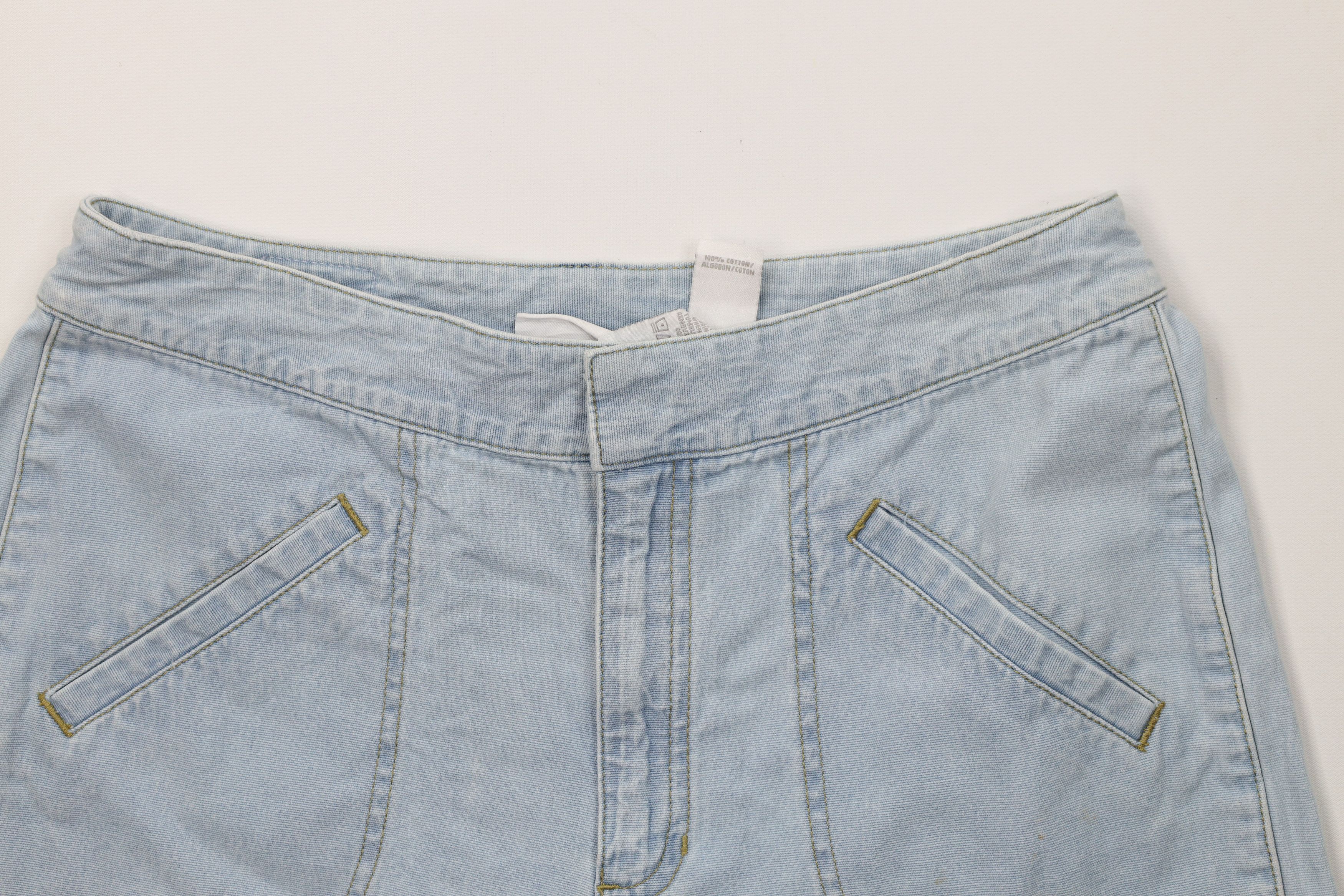 Vintage Vintage 90s Streetwear Stonewash Denim Shorts Blue Cotton Size 32" / US 10 / IT 46 - 2 Thumbnail