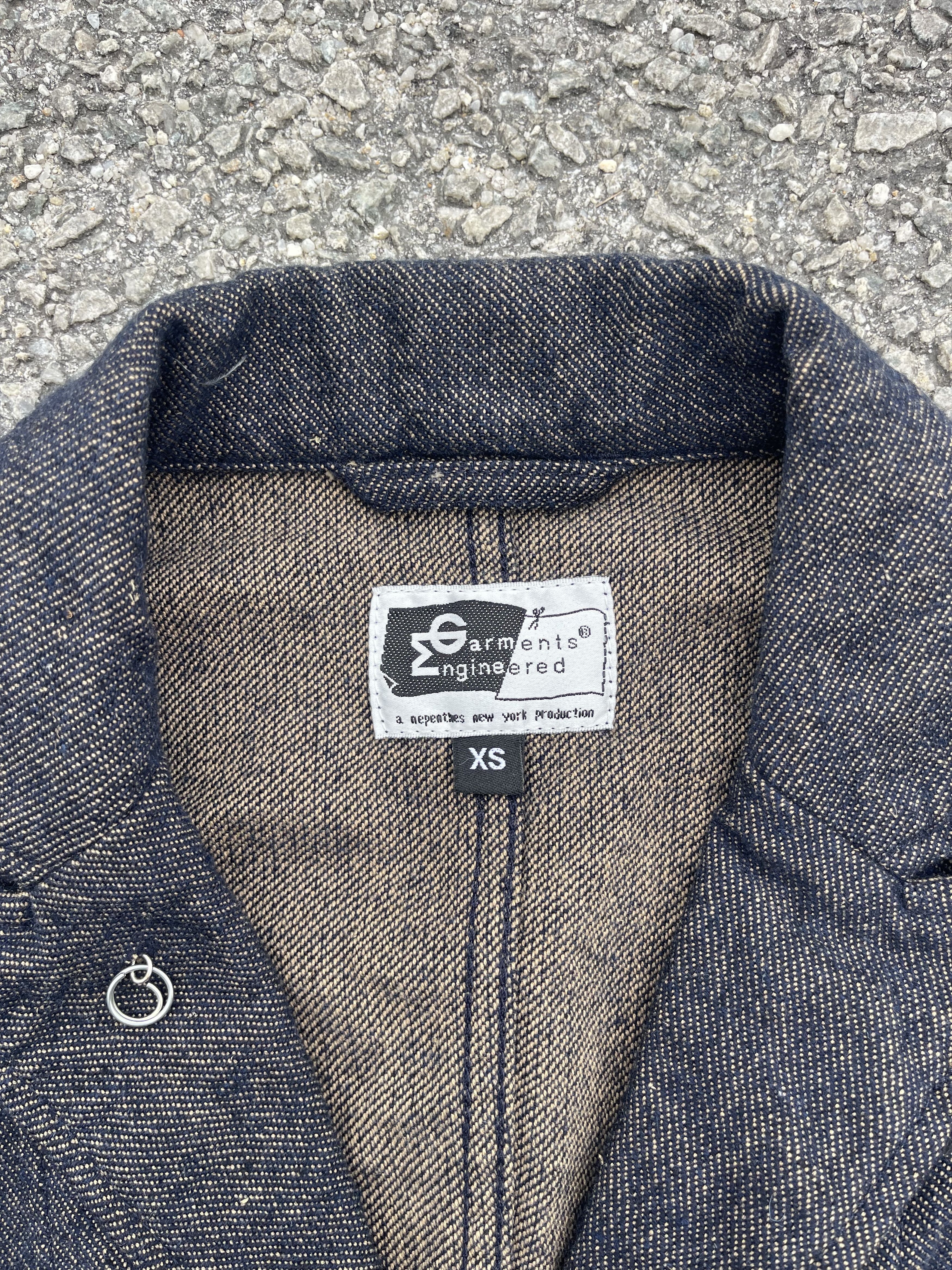 Engineered Garments Wool Denim Rust Shining Chore Blazer Jacket Style sz XS Size US XS / EU 42 / 0 - 5 Thumbnail