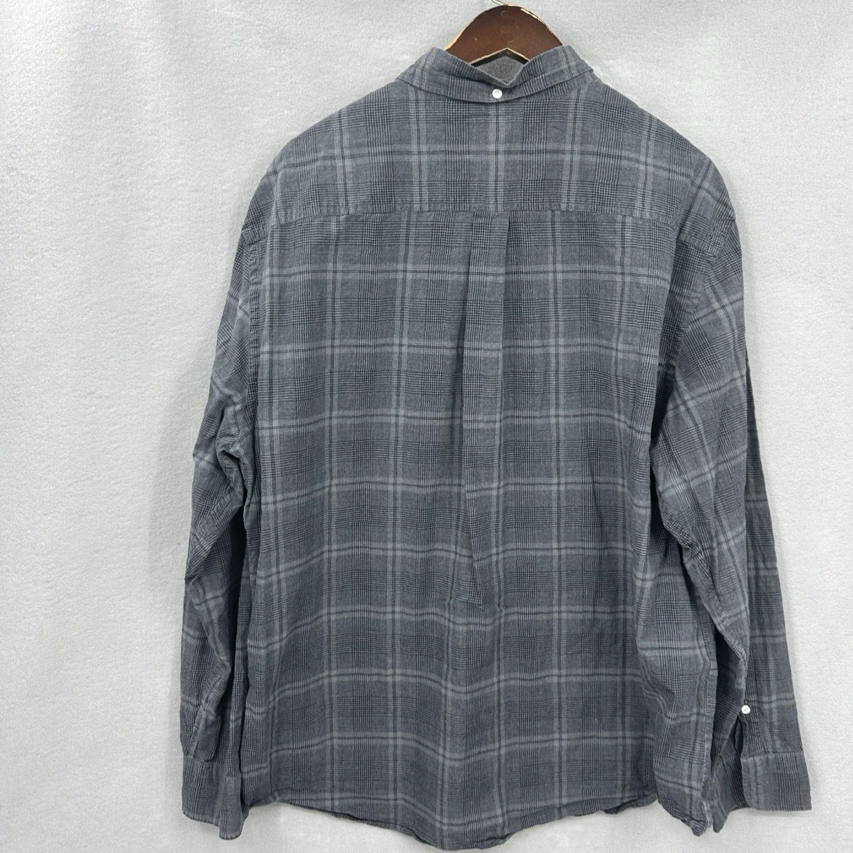Billy Reid Billy Reid Shirt Mens XXL Gray Black Plaid Standard Cut Button-Up Gorpcore Norm Dad Size US XXL / EU 58 / 5 - 7 Thumbnail