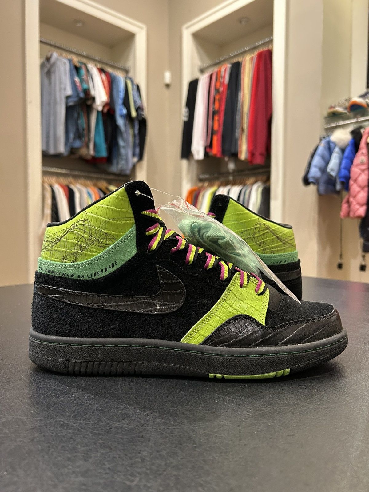 Nike Nike Court Force Hi ‘Black Green’ Size US 9 / EU 42 - 2 Thumbnail