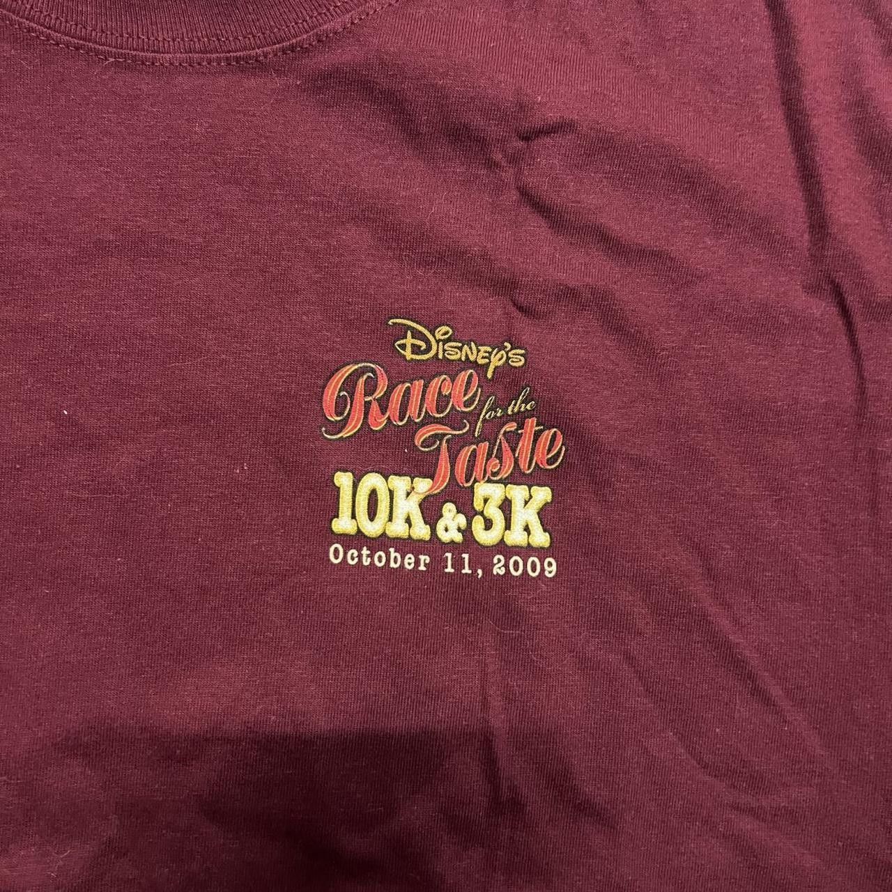 Disney Crazy Vintage Y2K/2000s Disney Race for the taste 2009 Marathon Run Tee! Size US M / EU 48-50 / 2 - 4 Thumbnail