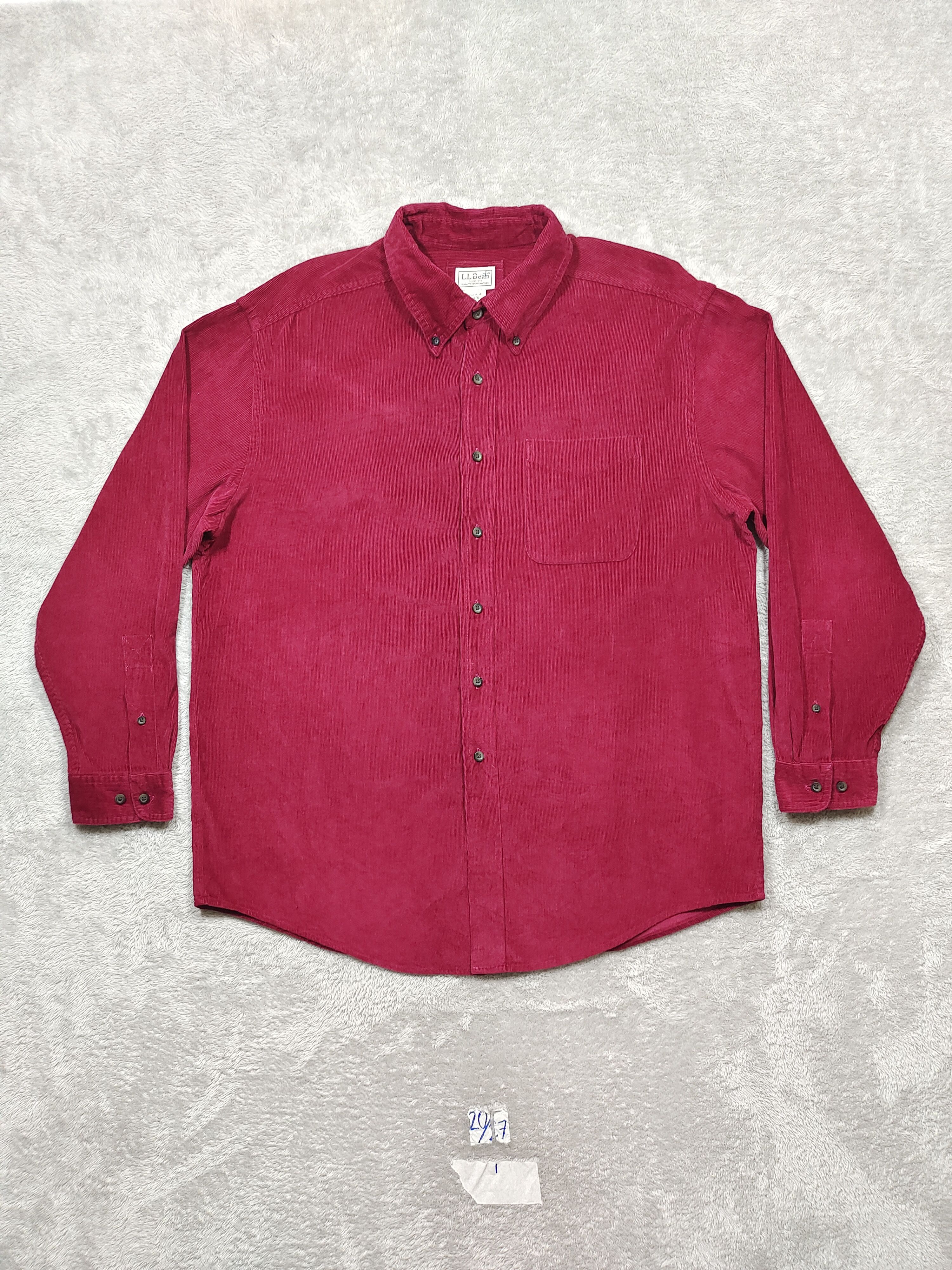 L.L. Bean × Urban Outfitters × Vintage VINTAGE LL BEAN CORDUROY BUTTON UP LONG SLEEVE SHIRT Size US L / EU 52-54 / 3 - 1 Thumbnail