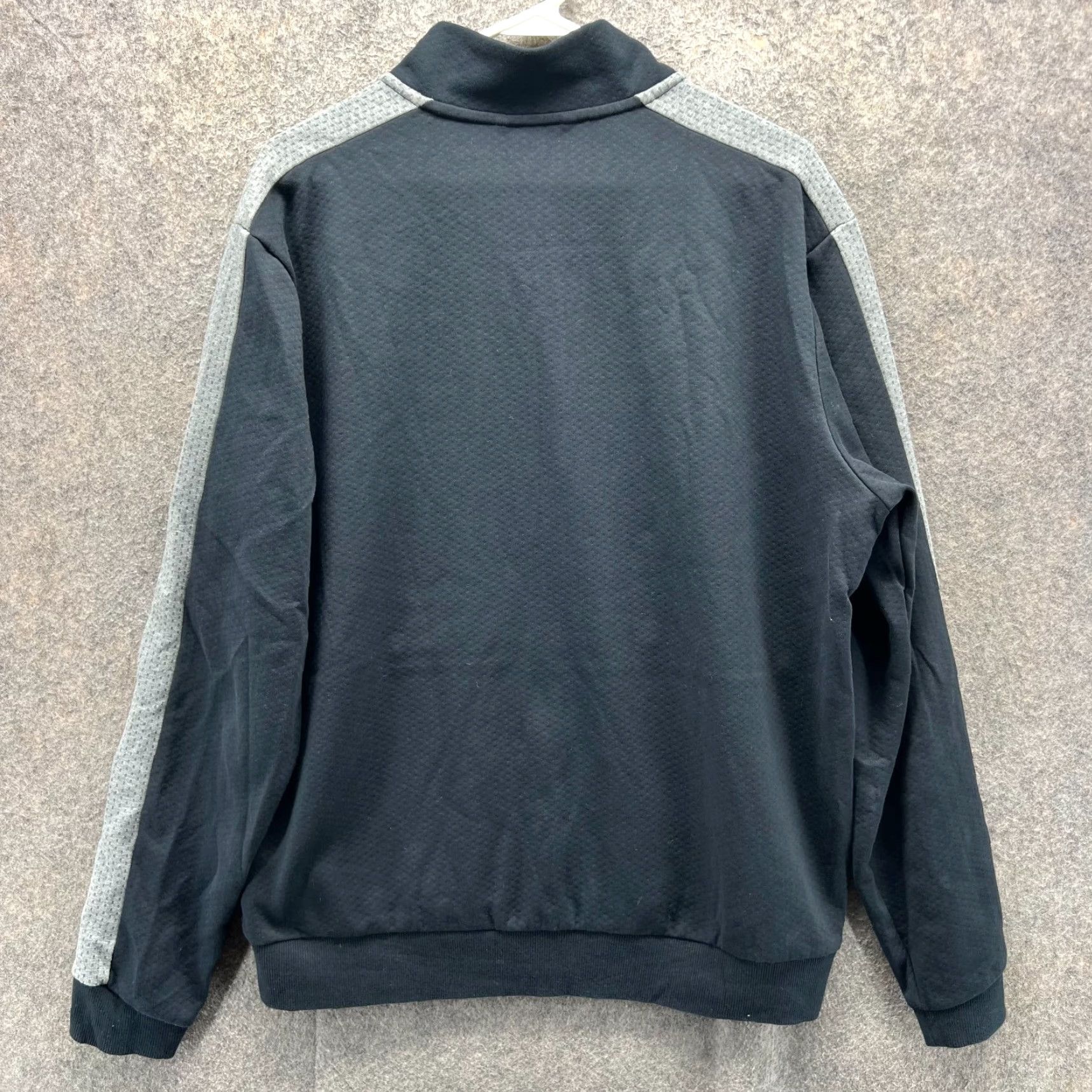 Puma VINTAGE Puma Track Jacket Mens Large Black Gray Full Zip Logo Athletic Cotton Size US L / EU 52-54 / 3 - 2 Thumbnail