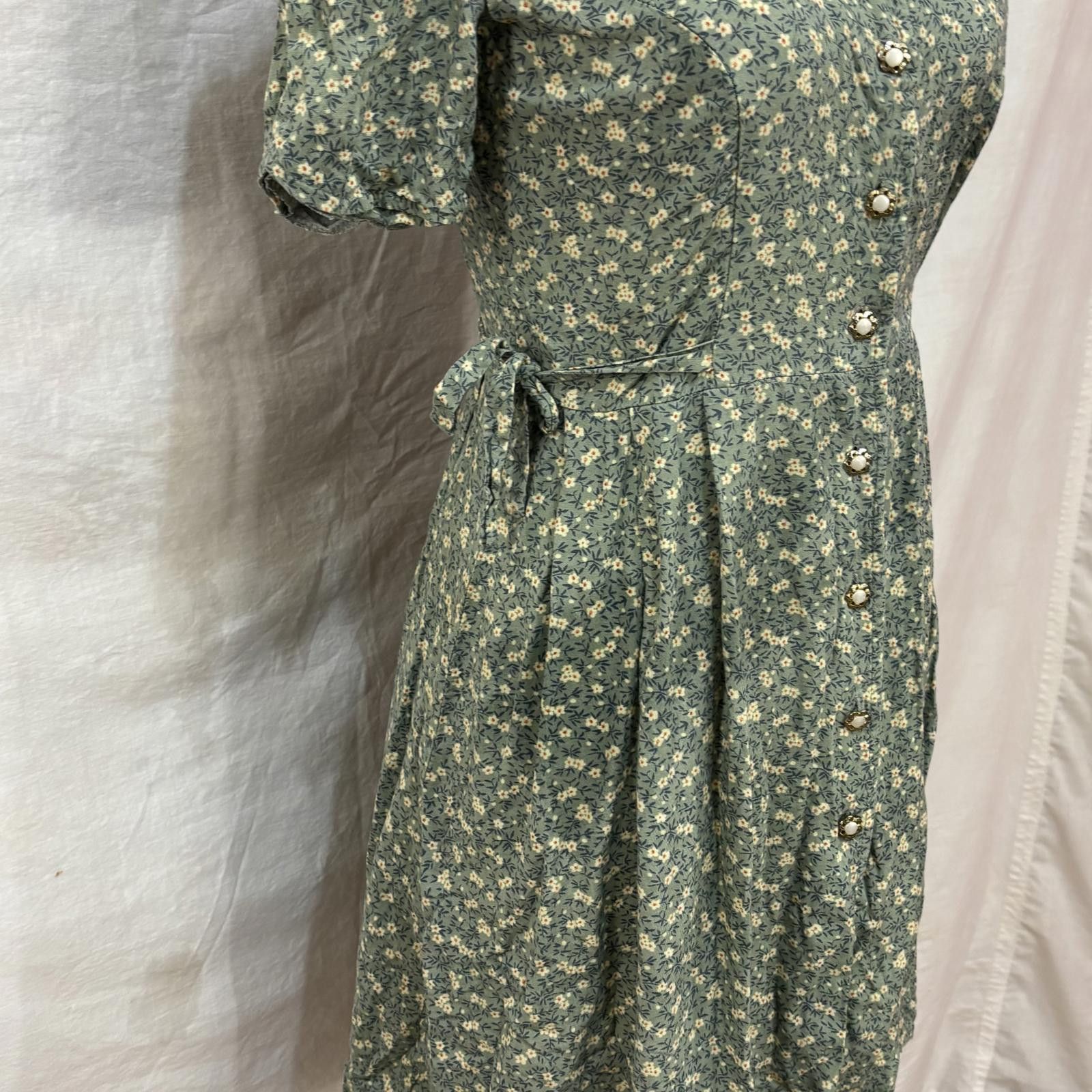 Other Vtg 90s Kathie Lee dainty floral scalloped mini dress sz 4 Size S / US 4 / IT 40 - 3 Thumbnail