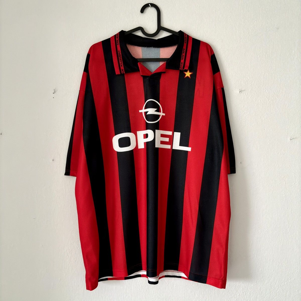 Vintage 1997 1998 AC Milan Italy Kluivert Retro Soccer Jersey Size US XL / EU 56 / 4 - 4 Thumbnail