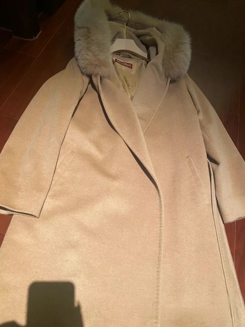 Max Mara Max Mara Fox Collar Coat Camel Size S / US 4 / IT 40 - 1 Thumbnail