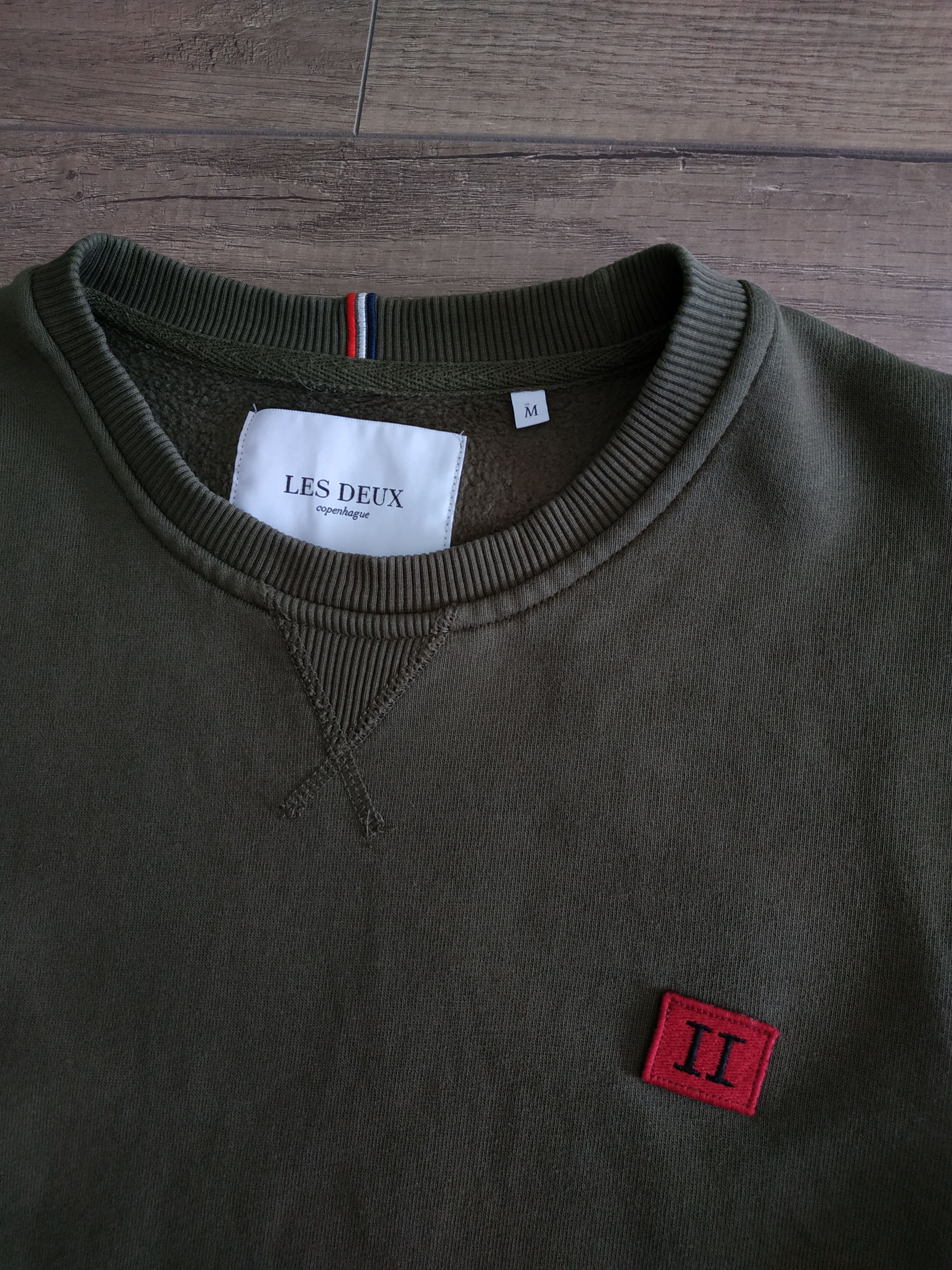 Les Deux Les Deux 'Piece' Men's Olive Sweatshirt, s. MEDIUM Size US M / EU 48-50 / 2 - 6 Thumbnail