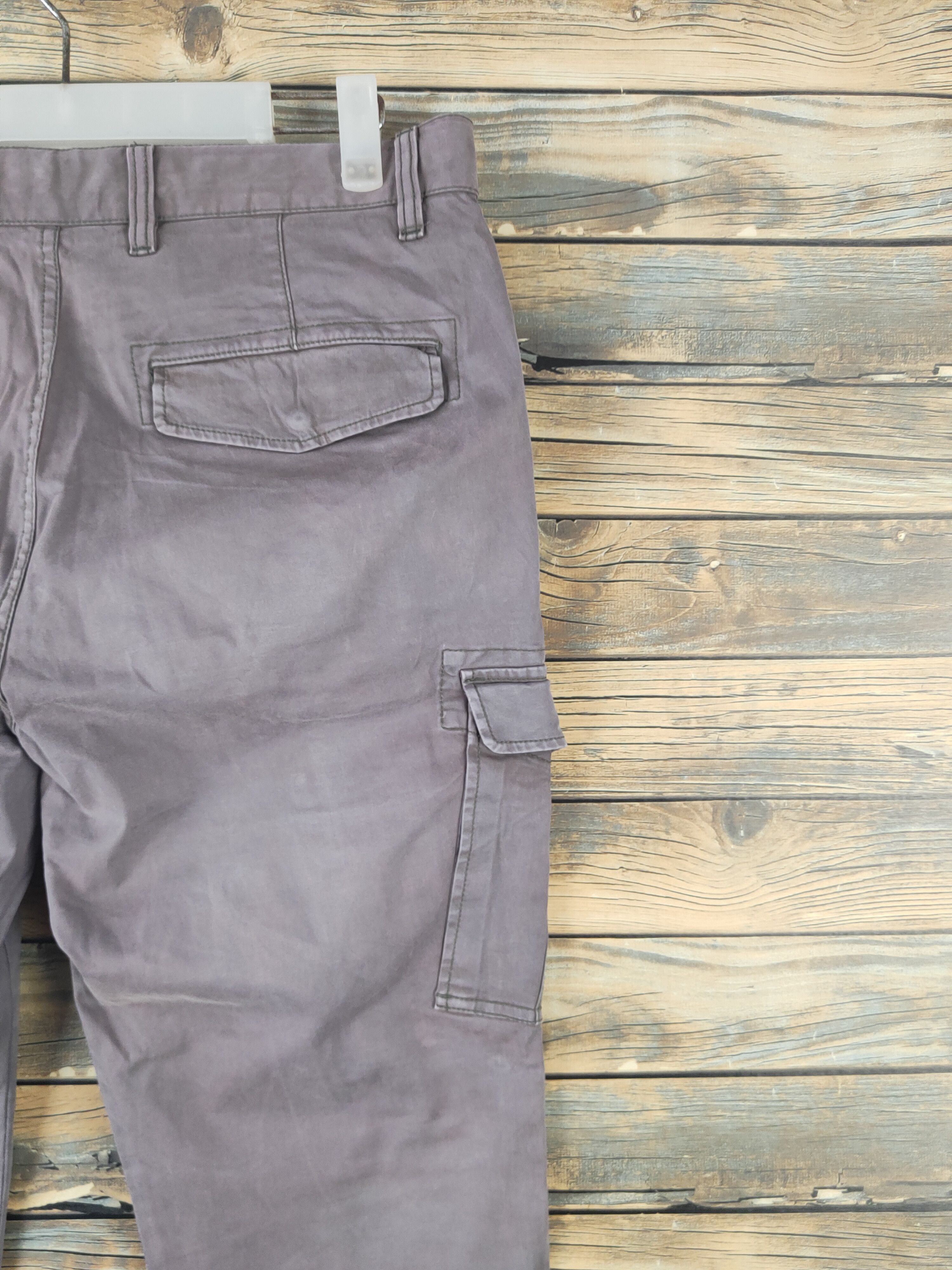 Japanese Brand DL Uniqlo Dark Gray Multipocket Tactical Cargo Pants #1872 Size US 33 - 10 Thumbnail