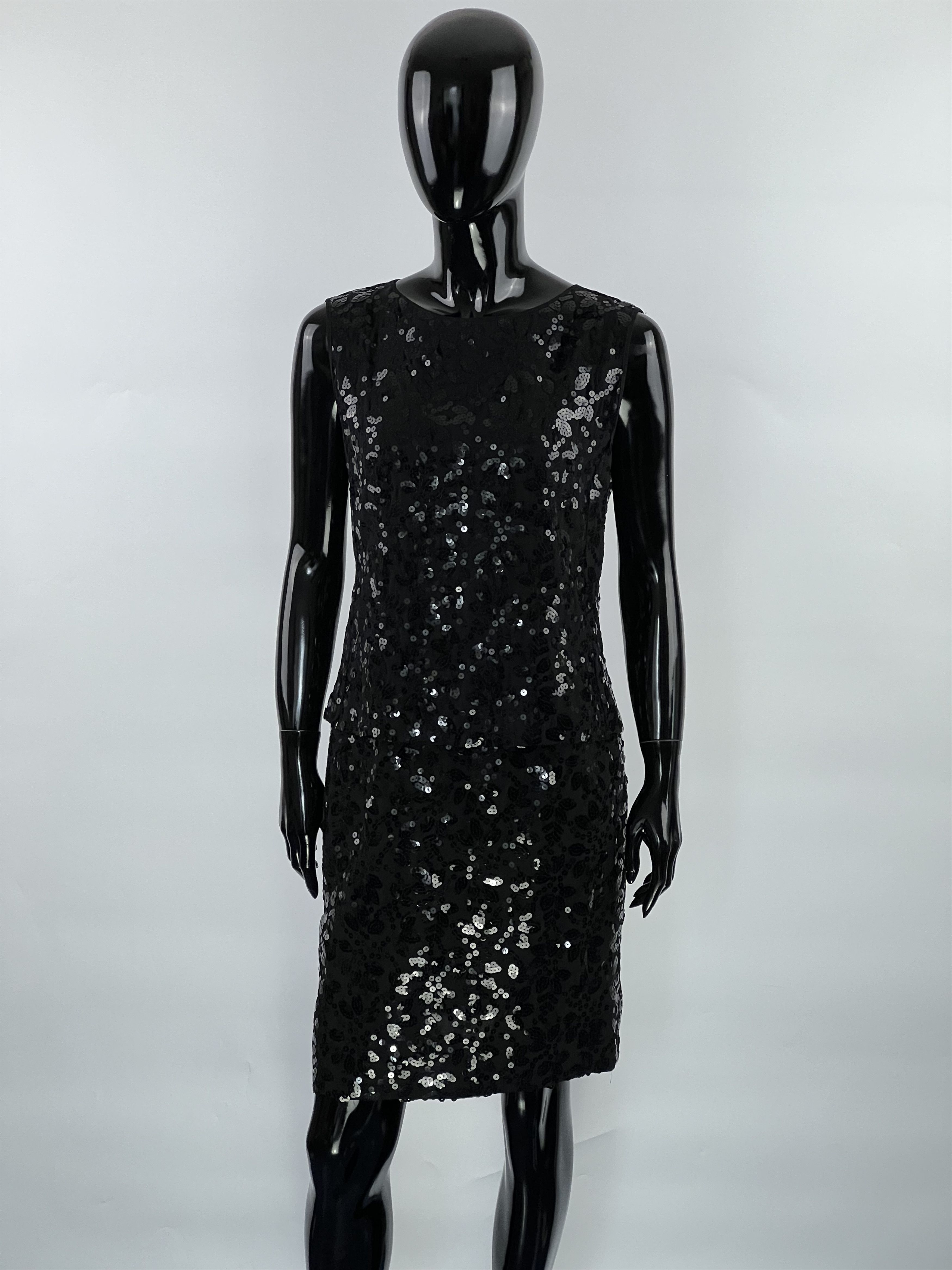 Bally × Vintage Bally Rare Vtg Silk Sequins Suit Top Blouse Skirt Size 36 Size S / US 4 / IT 40 - 1 Thumbnail