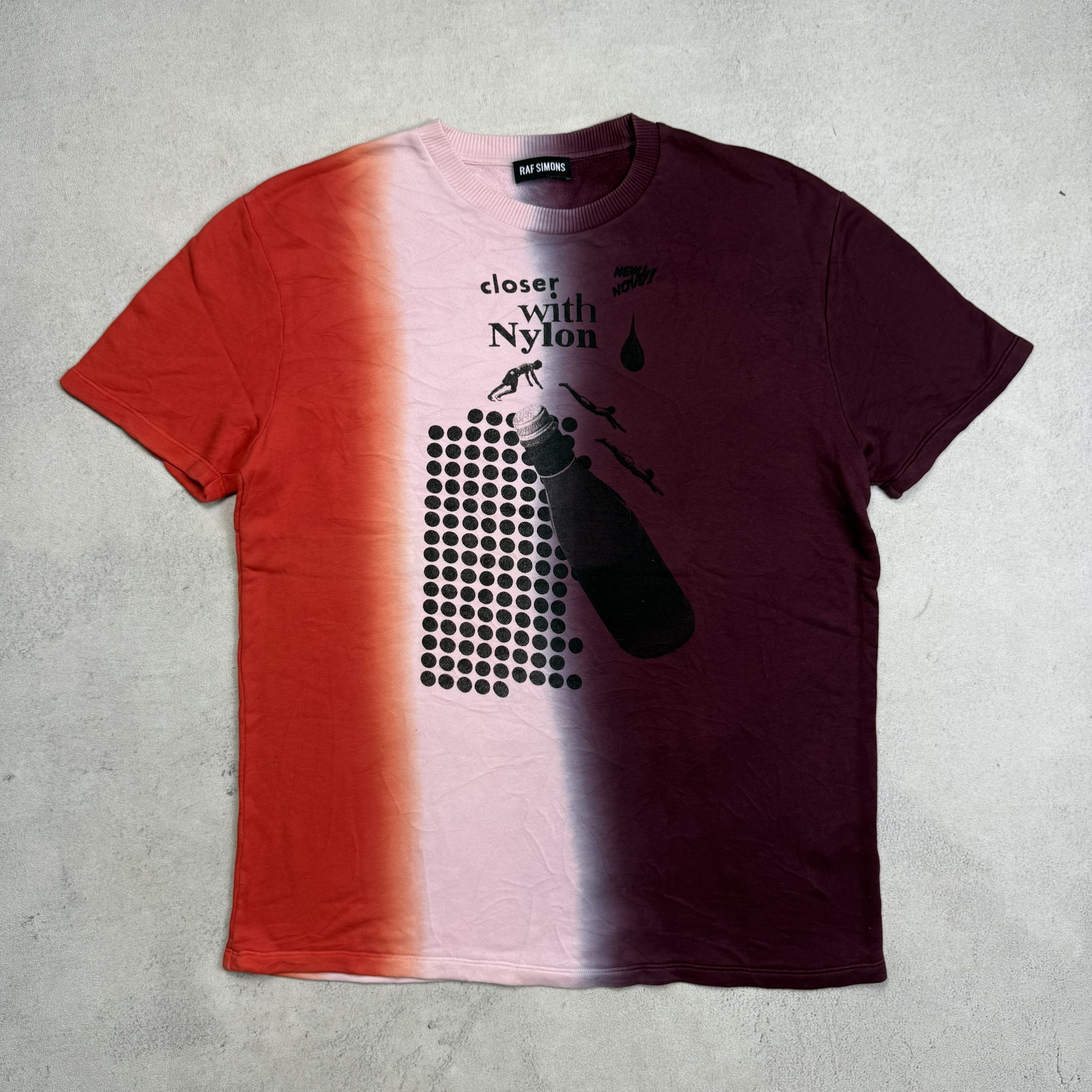 Raf Simons S/S 14 Closer With Nylon Tie Dye Tshirt