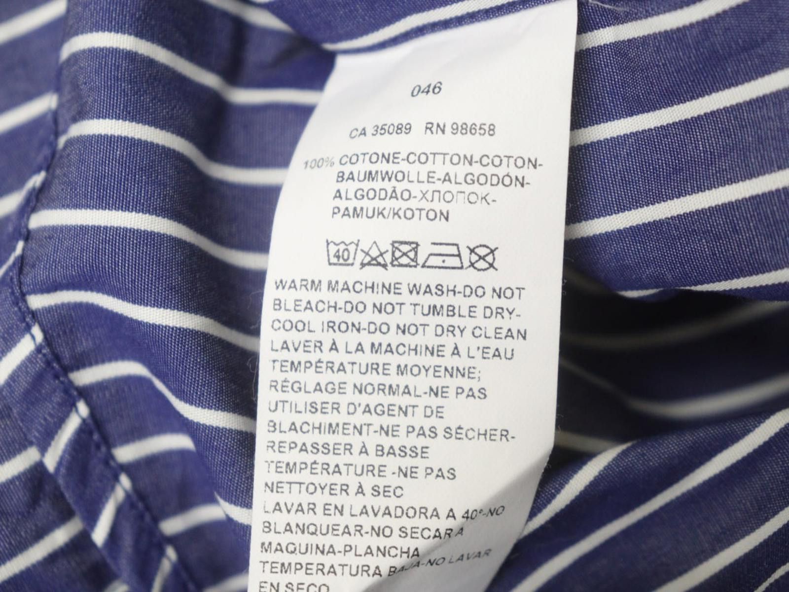 Paul & Shark Paul & Shark Blue White Striped Button-Down Shirt Size 46 Size US M / EU 48-50 / 2 - 10 Thumbnail