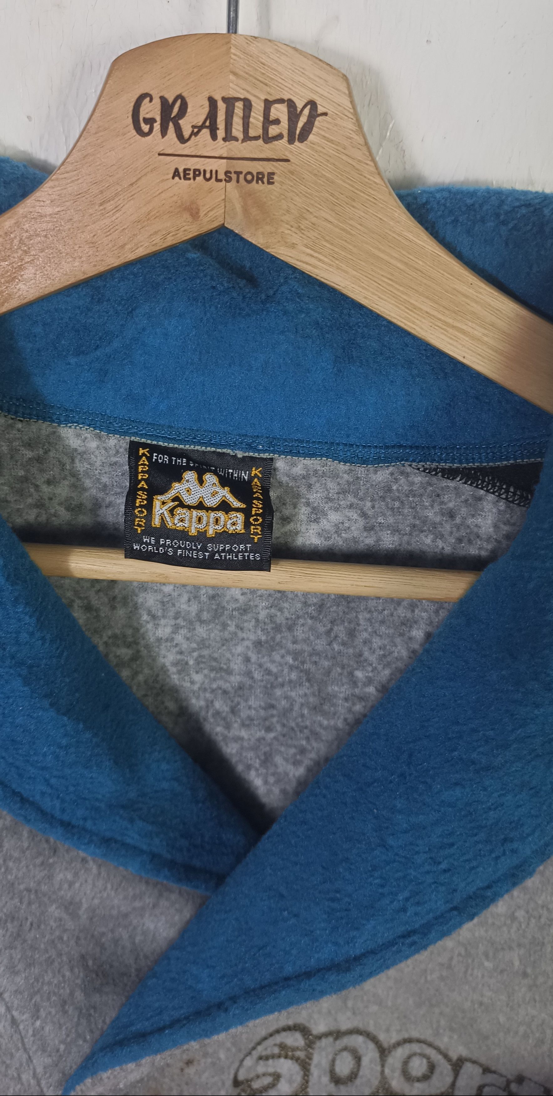 Kappa Vintage 90s Kappa Sport Spell Out Fleece Size US XL / EU 56 / 4 - 9 Thumbnail