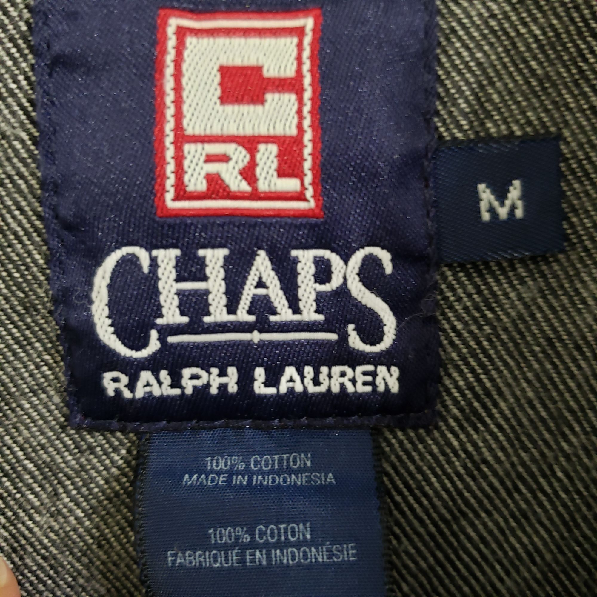 Ralph Lauren Chaps Ralph Lauren Denim Jacket Mens Medium Black Coat Size US M / EU 48-50 / 2 - 4 Thumbnail
