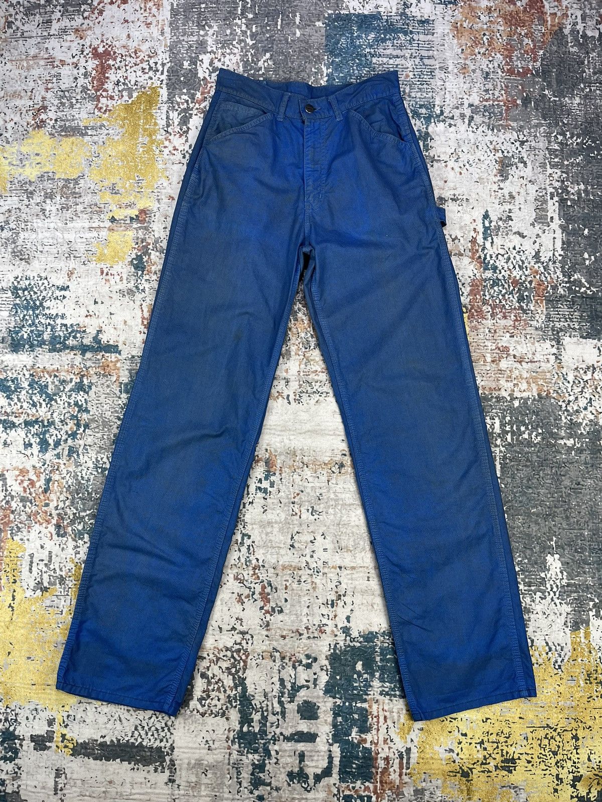 Edwin Vtg Distressed Dirt Edwin Blue Carpenter Pants Size US 28 / EU 44 - 1 Thumbnail