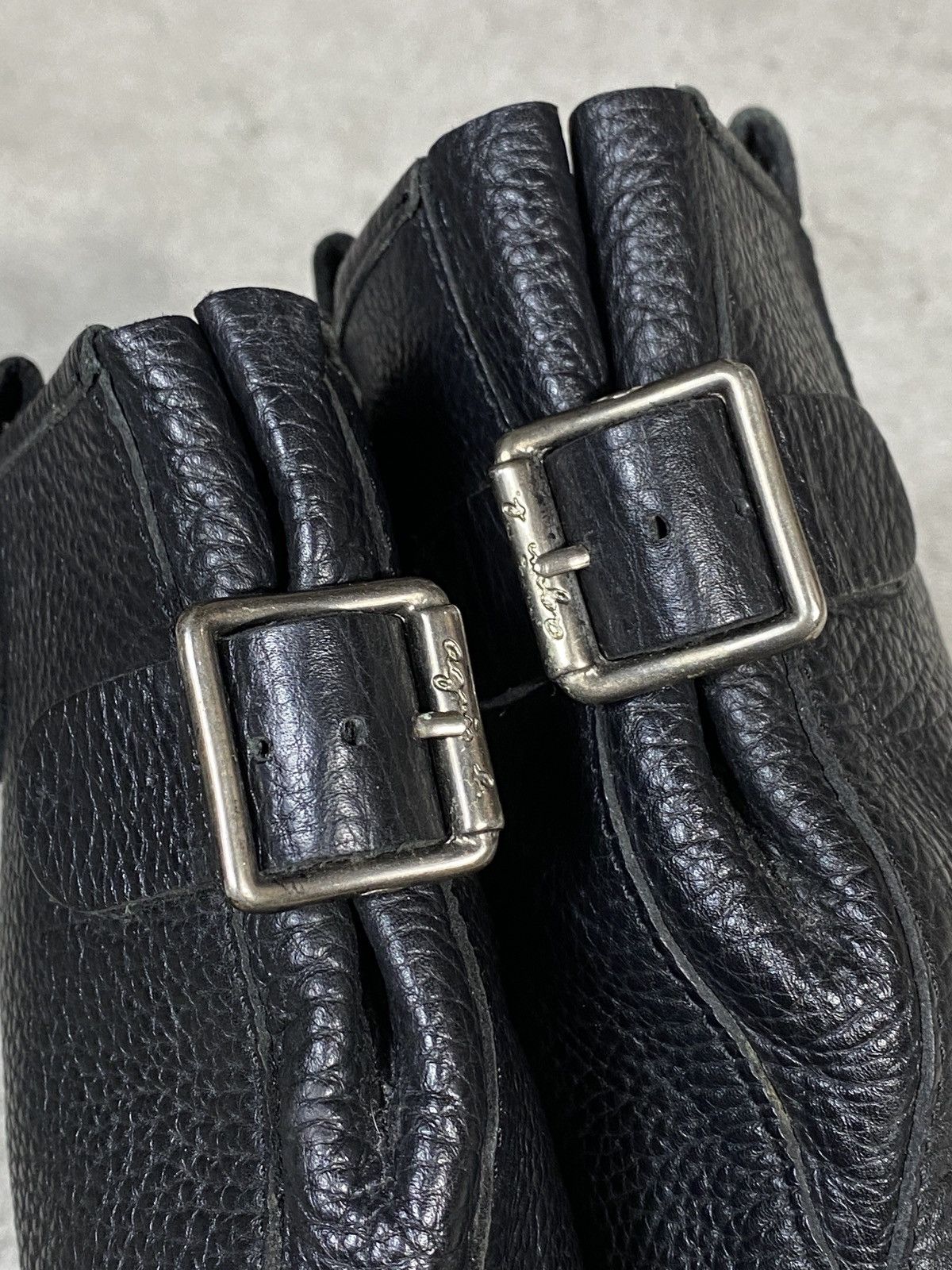 agnes b. 2000’s Agnes B. Riding Black Leather Boots Size US 8.5 / IT 38.5 - 4 Thumbnail