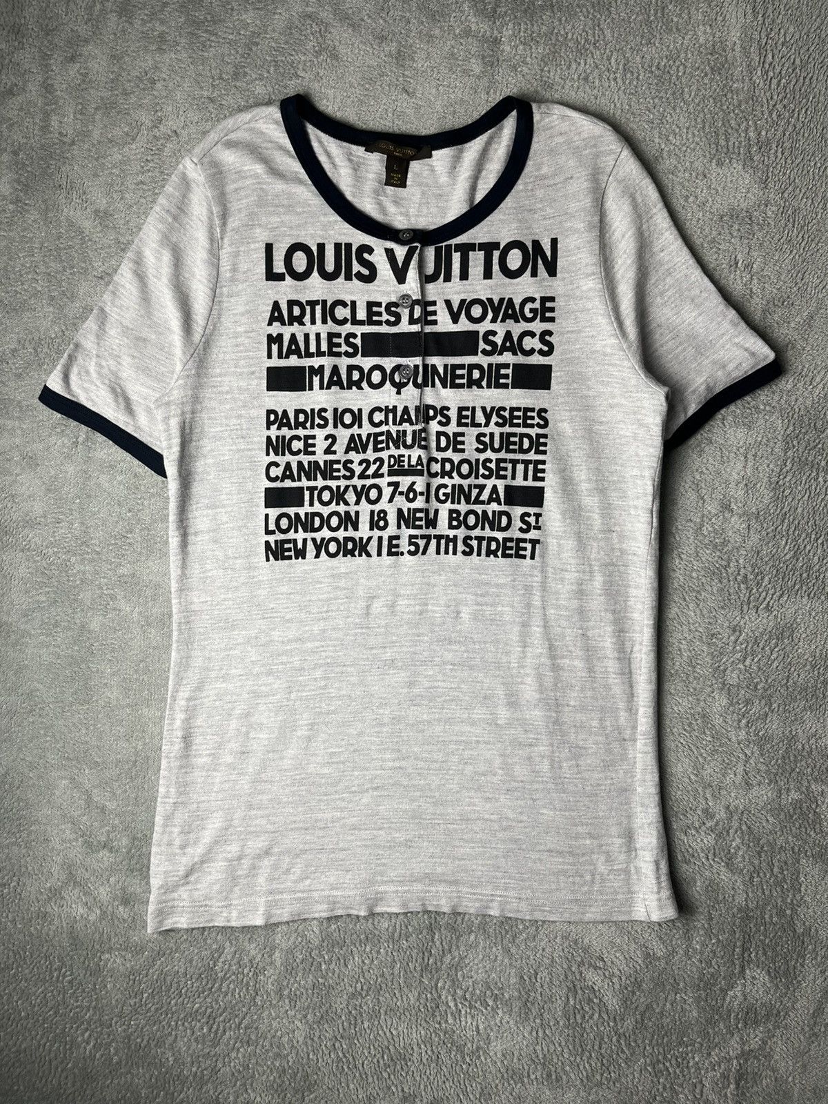 Louis Vuitton Louis Vuitton - Article De Voyage Shirt Size L / US 10 / IT 46 - 1 Thumbnail