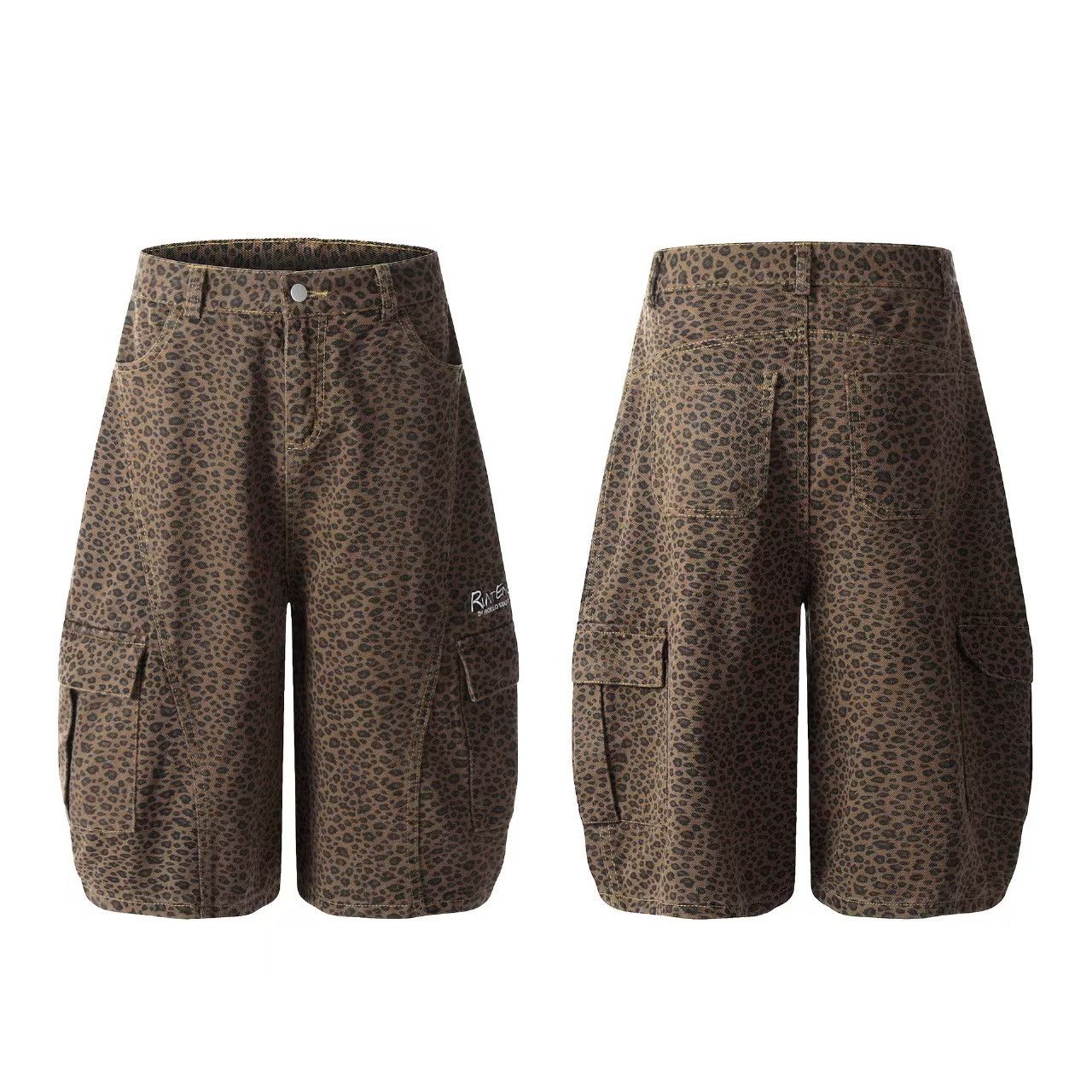 Vintage Vintage Leopard Machete Street Y2K 7/10 Shorts Size US 32 / EU 48 - 4 Thumbnail
