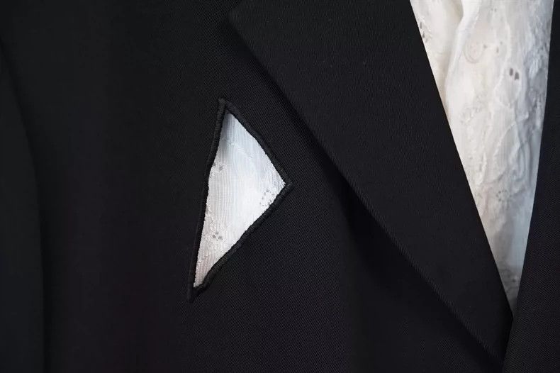 Yohji Yamamoto Yohji Yamamoto92SS Triangular Block Cutout Wool Jacket 2503 Size US S / EU 44-46 / 1 - 3 Thumbnail