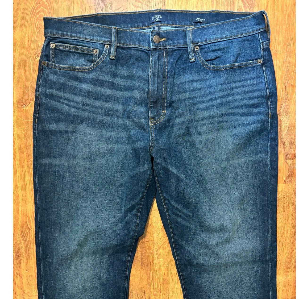 J.Crew NWOT J.Crew Altheltic Slim Fit Jean Signature FlexSize 38x32 Size US 38 / EU 54 - 4 Thumbnail