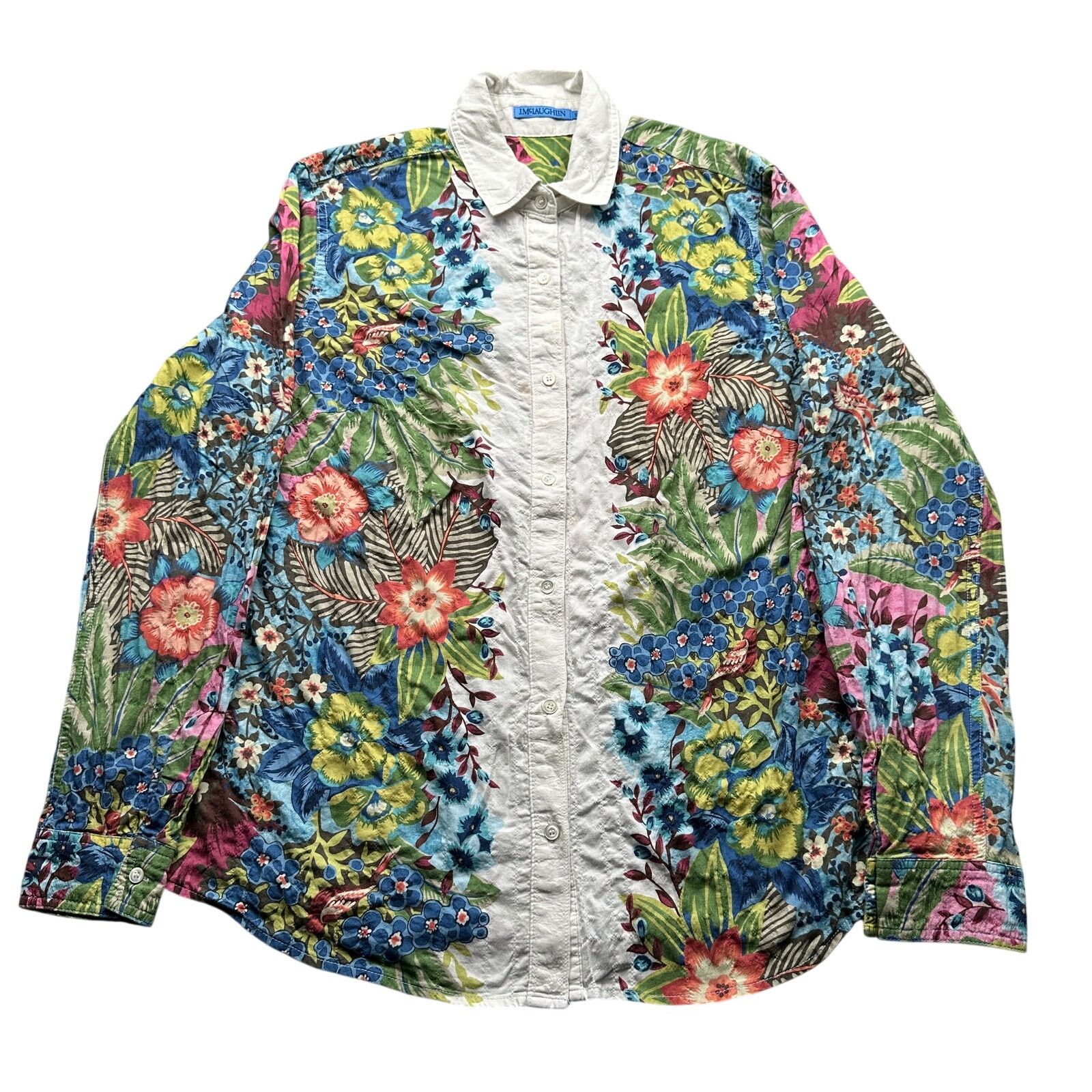 J.McLaughlin J McLaughlin Lois Blouse Floral Button Up Shirt Womens Small Size S / US 4 / IT 40 - 1 Thumbnail