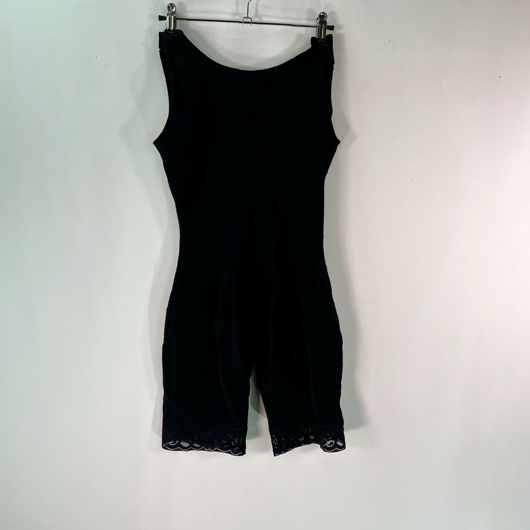 Vintage Womens Shapewear Tummy Control Open Bust Girdle Corset Bodysuit Black M Slimming 83% Nylon 17% Spandex Firm Compression Size M / US 6-8 / IT 42-44 - 2 Thumbnail