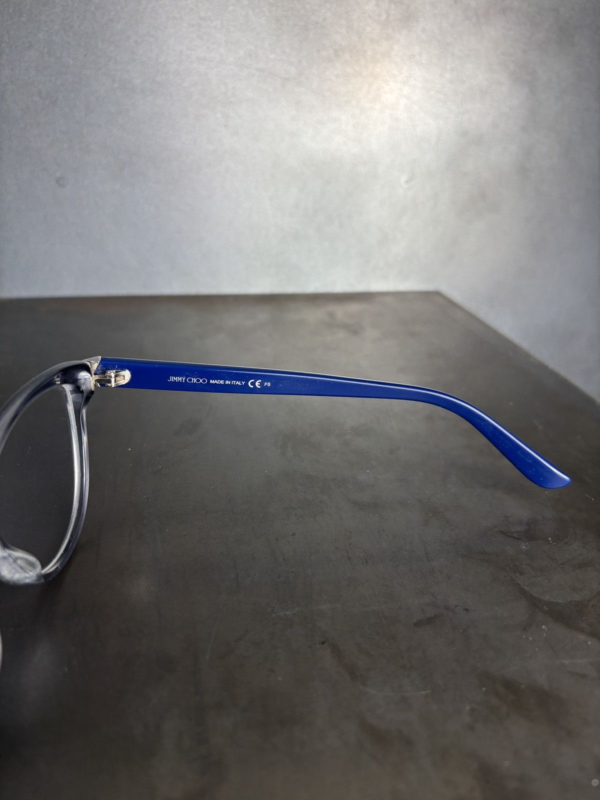 Jimmy Choo Jimmy Choo Eyeglasses Cat Eye Bold Librarian JC 226 Blue Y2K Size ONE SIZE - 9 Thumbnail