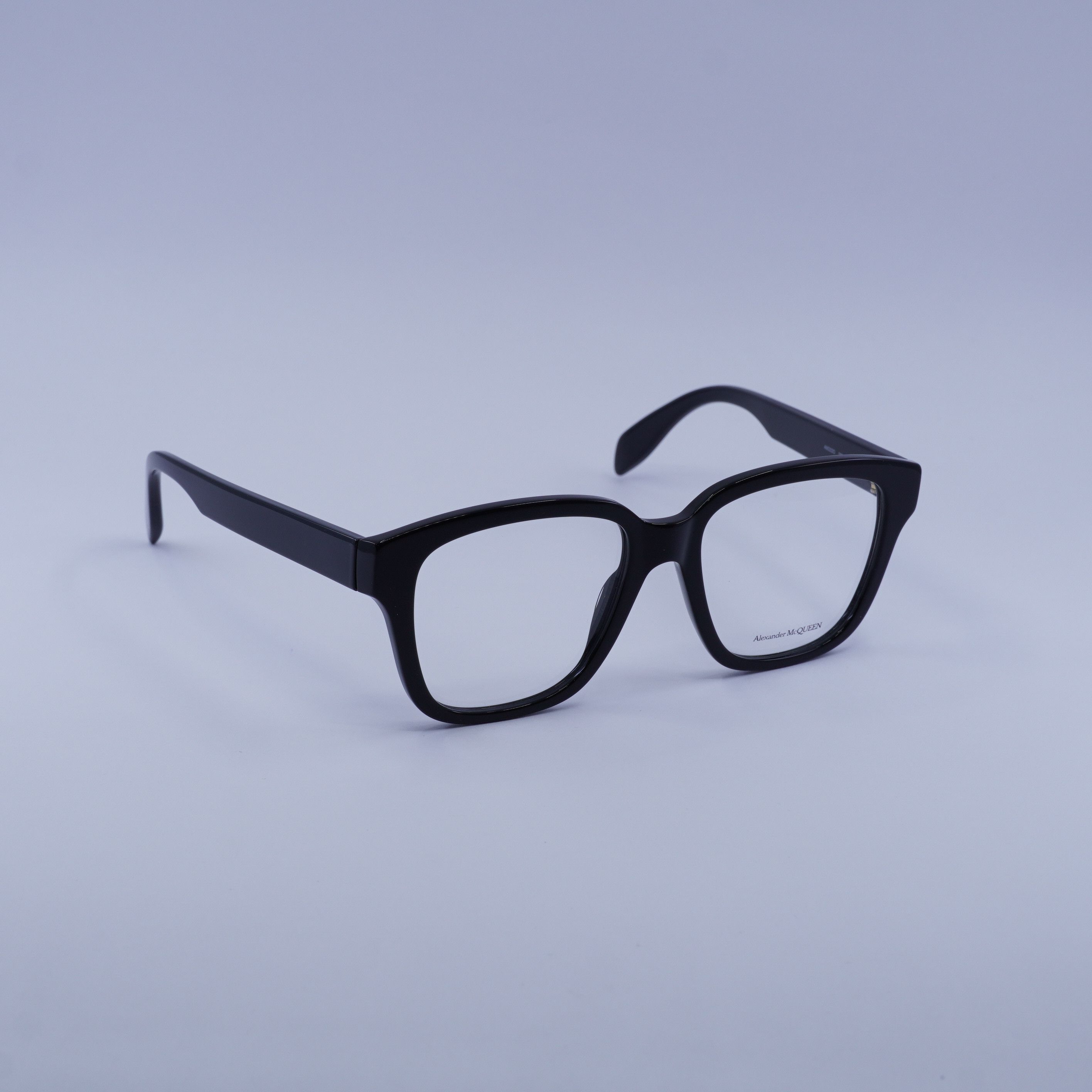 Alexander McQueen Alexander McQueen AM0333O 002 Eyeglasses Black 52mm Square Size ONE SIZE - 1 Thumbnail