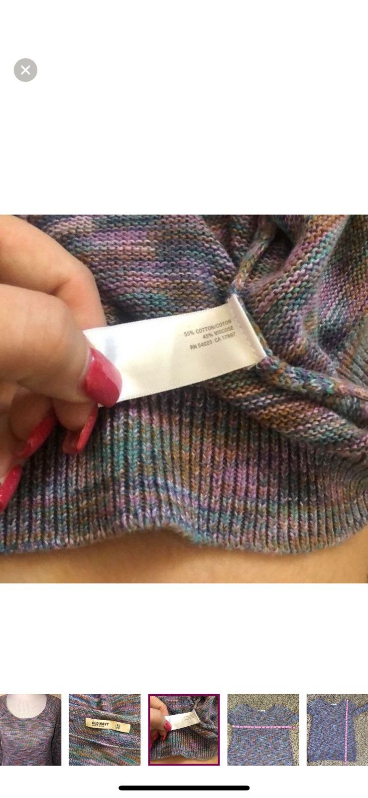 Old Navy Old navy XS rainbow heathered sweater Size XS / US 0-2 / IT 36-38 - 2 Thumbnail