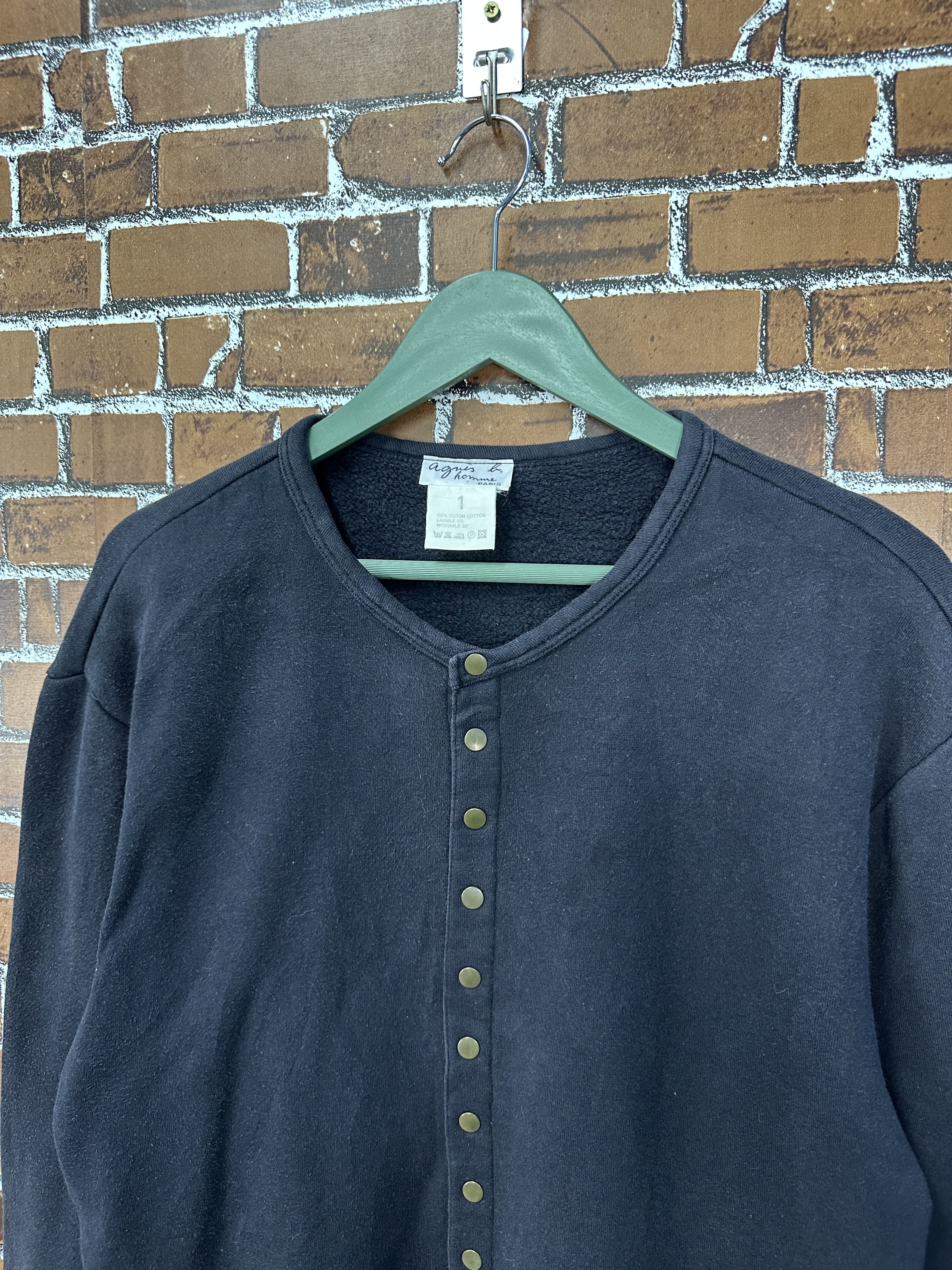agnes b. Vintage Agnes B Snap Button Jacket Z473 Size L / US 10 / IT 46 - 3 Thumbnail