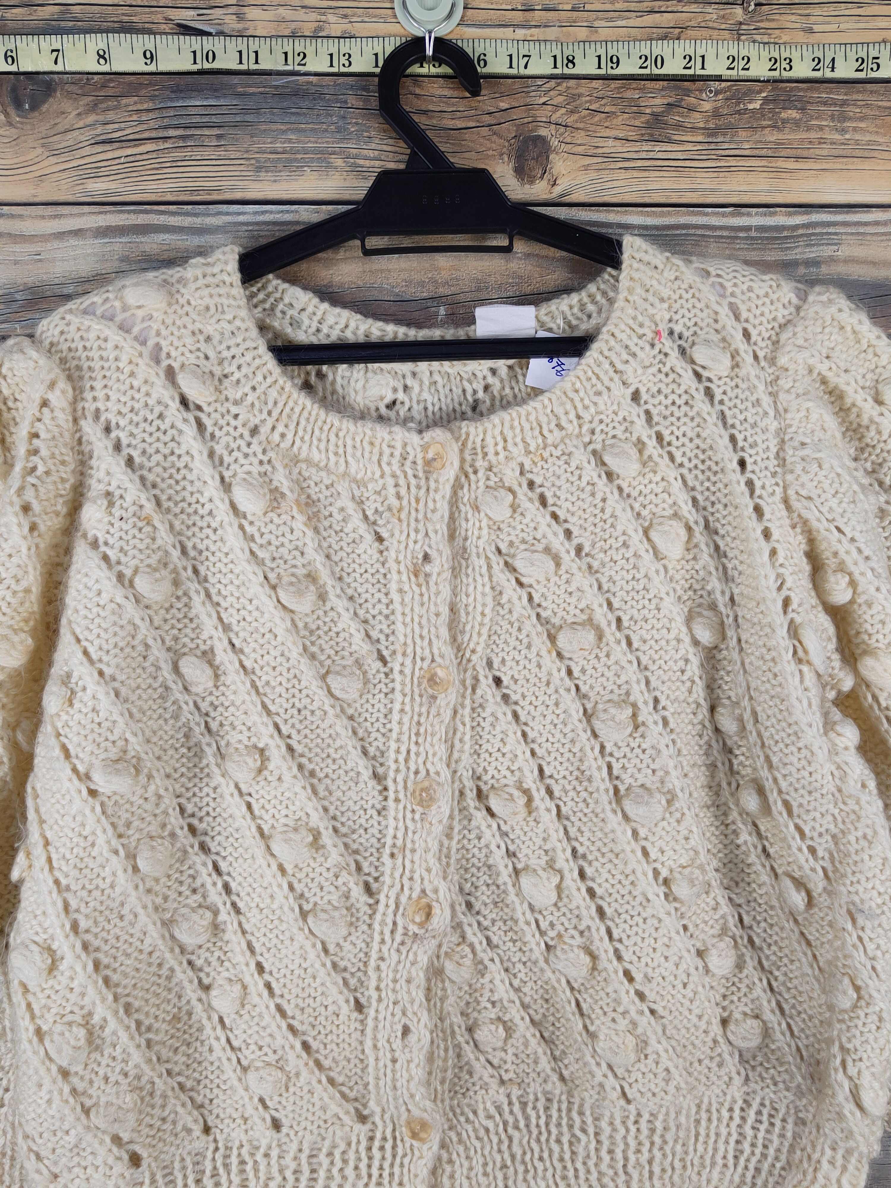 Japanese Brand Japan vintage Yellow Knitwear Cardigan #W1676 Size XS / US 0-2 / IT 36-38 - 2 Thumbnail