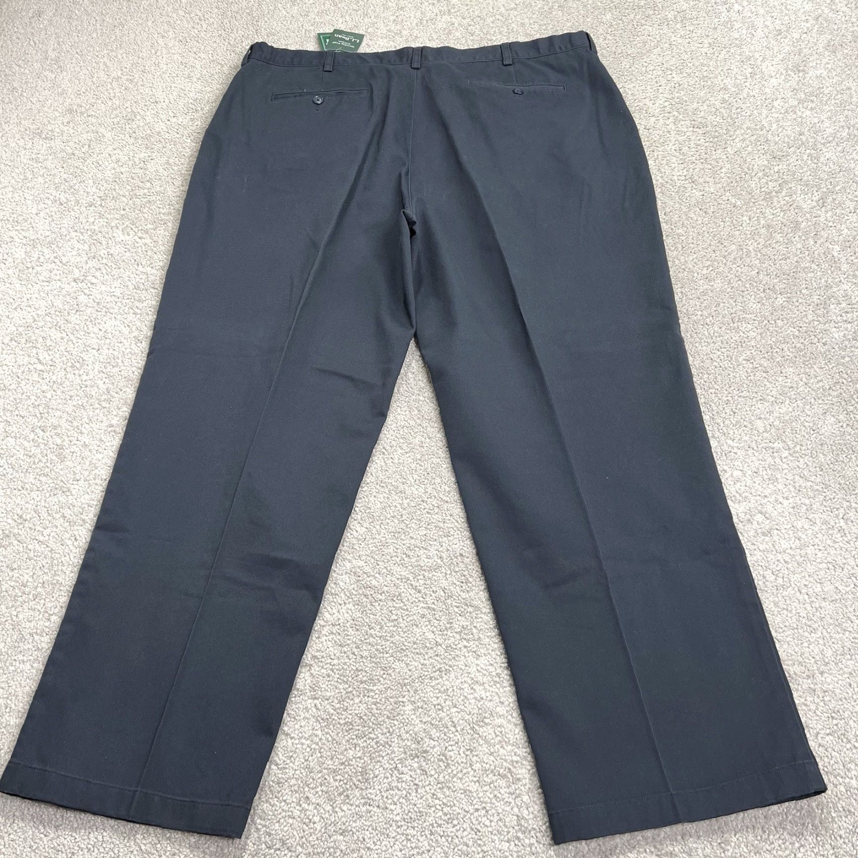 Vintage VINTAGE? No. LL Bean Pants Mens 44x30 Navy Blue Wrinkle Free Cotton Chino NWT LL Bean Double L Chino Regular Straight Navy Blue Mens 44x30 Pants Size US 44 / EU 60 - 7 Thumbnail