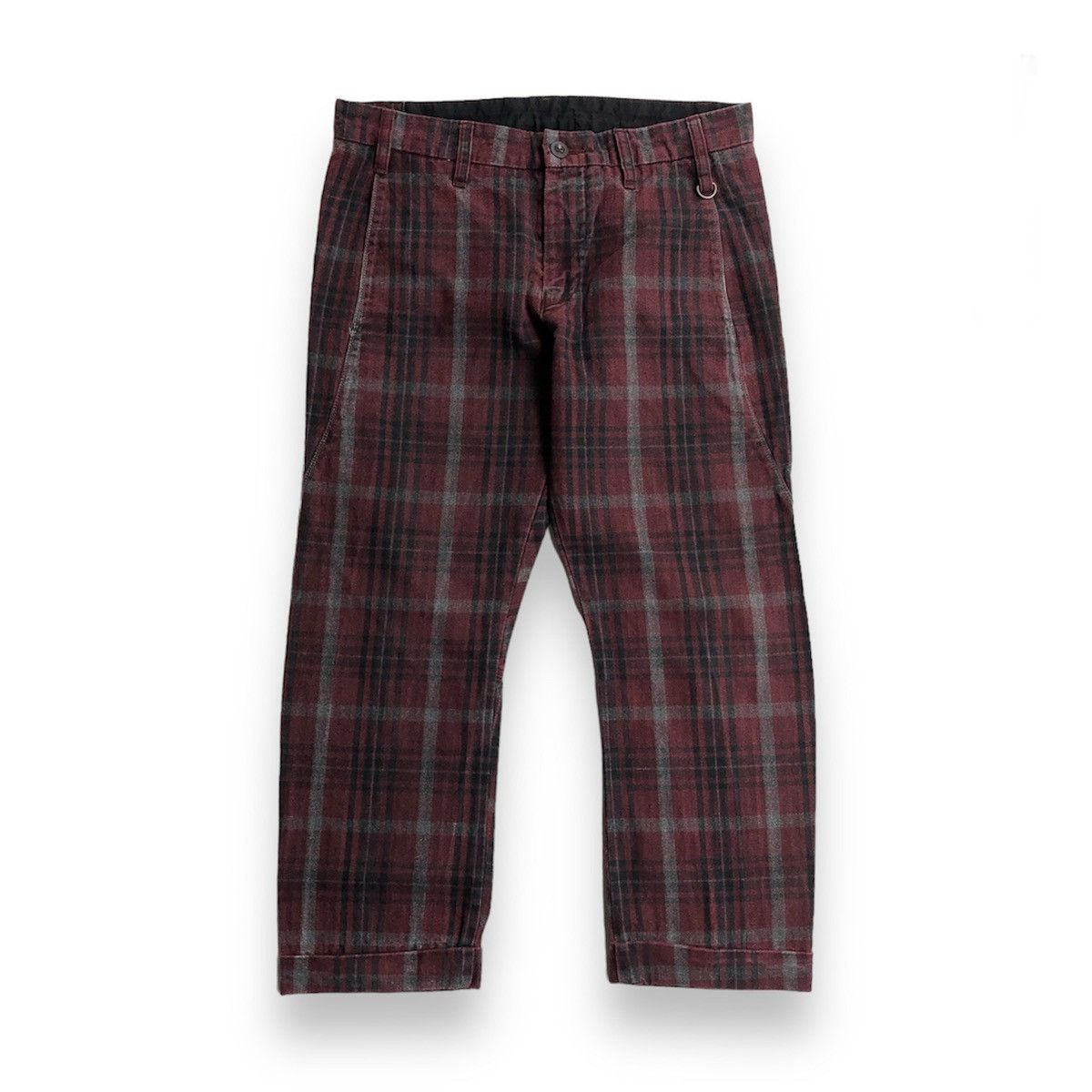 image of Marithe Francois Girbaud Marithe Francois Girbaued Tartan Pants in Red, Men's (Size 30)