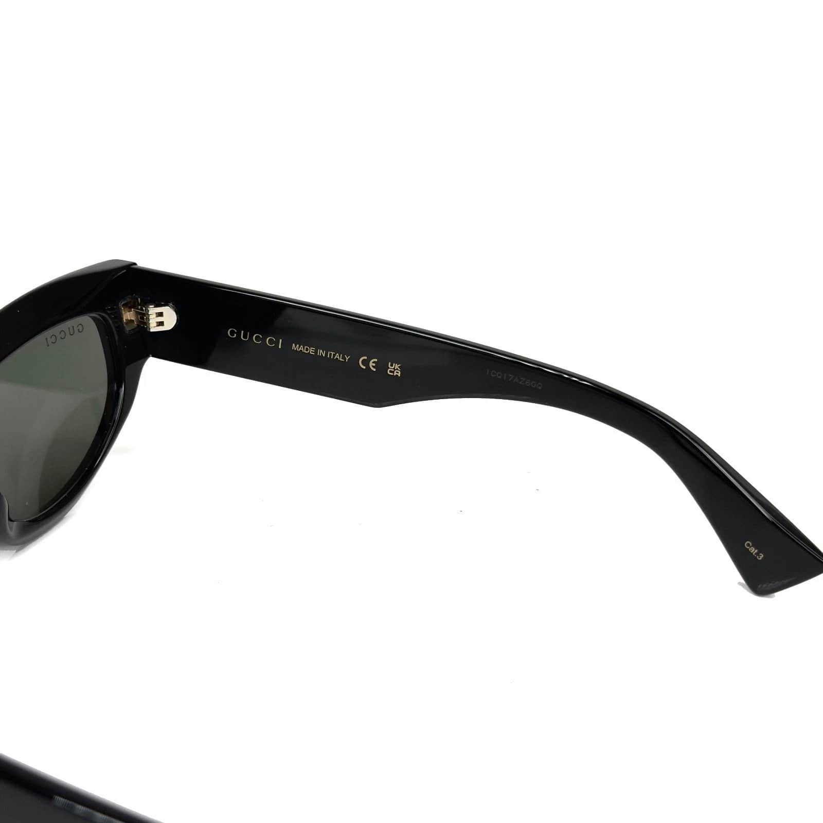 Gucci GUCCI 1834 Black Cat Narrow Sculpted Gg1834S Sunglasses 001 Size ONE SIZE - 7 Thumbnail