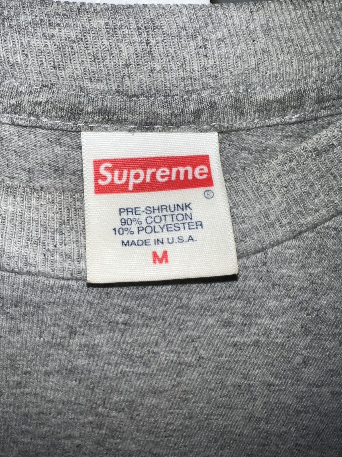 Supreme Supreme Cat in the Hat Tee - Heather Grey Size US M / EU 48-50 / 2 - 2 Thumbnail